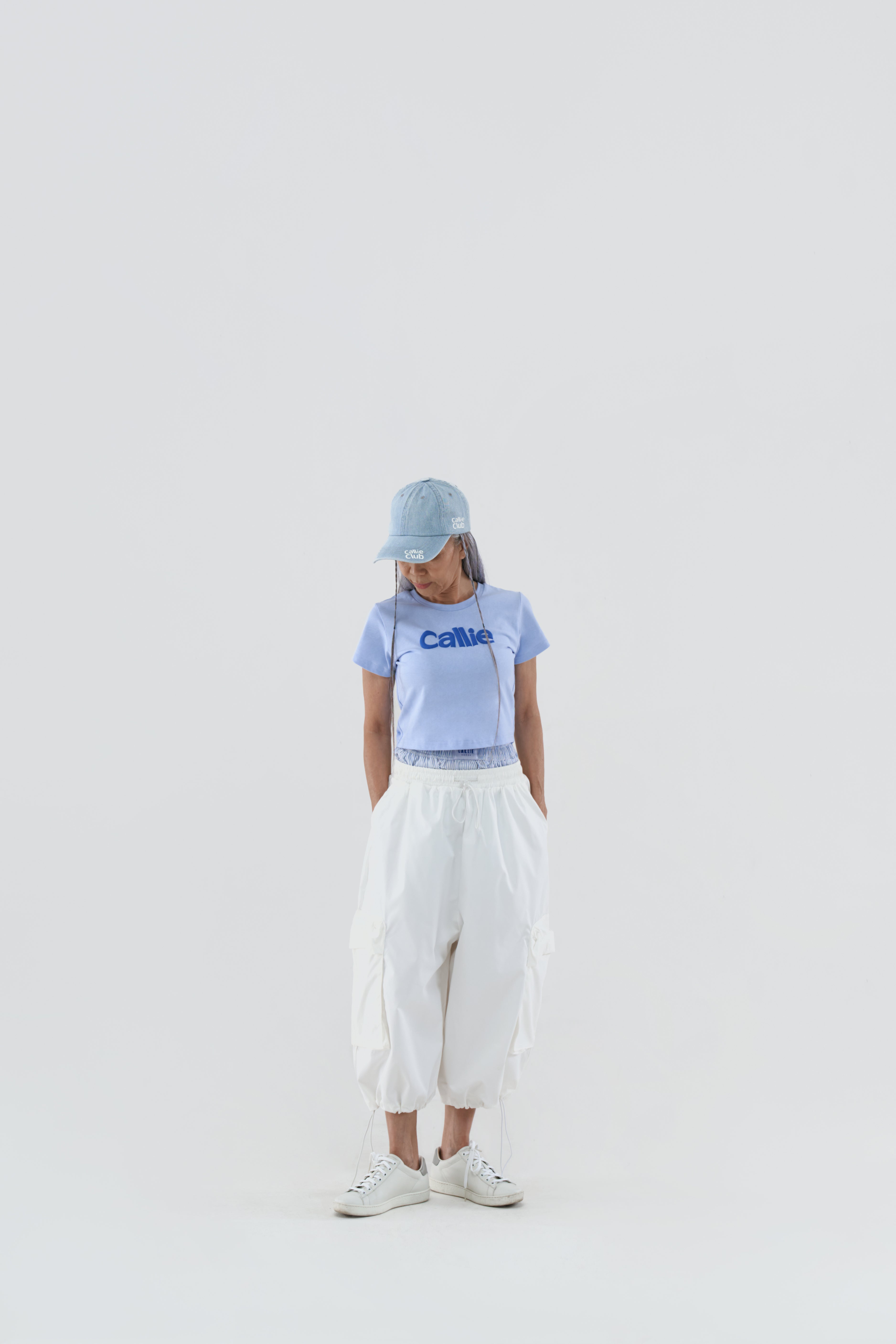 CALLIE BUBBLE TEE BLUE