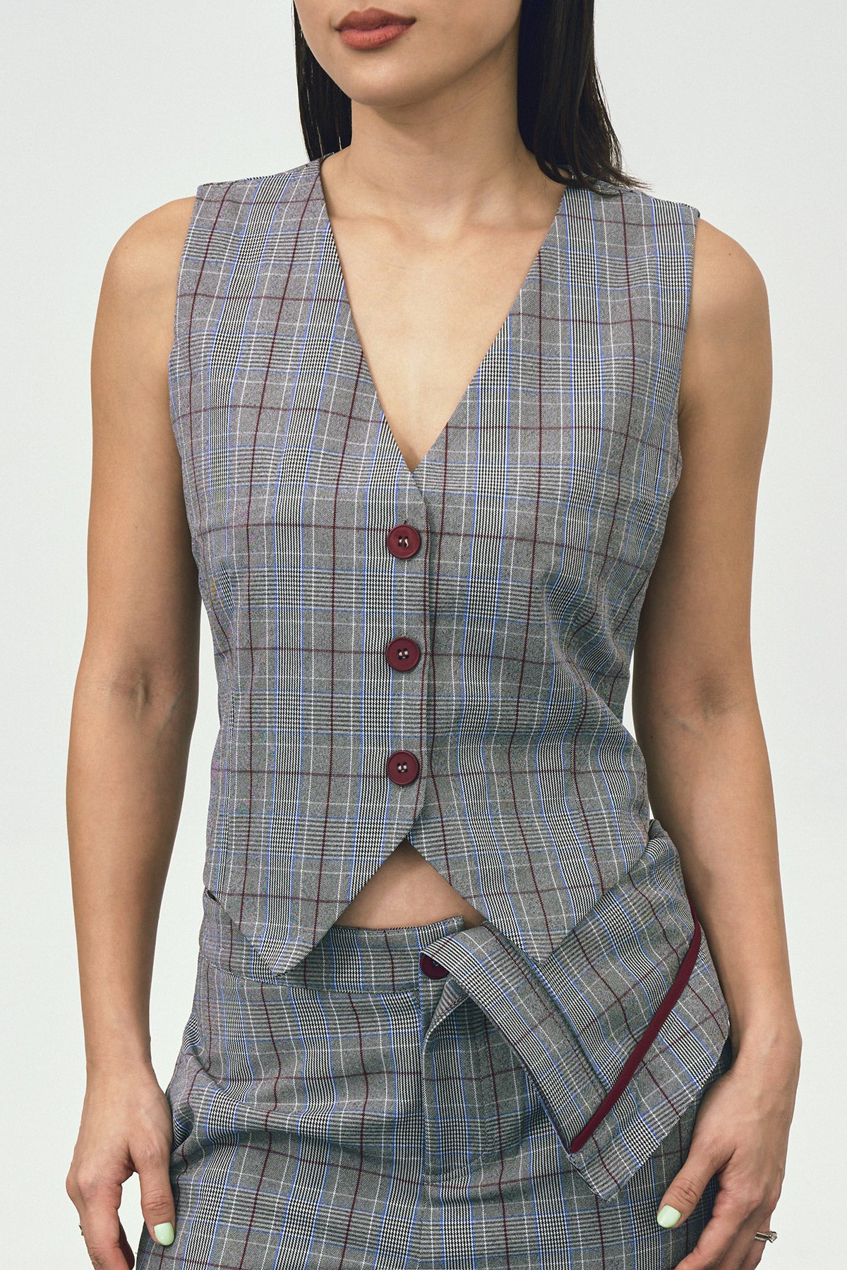 CLOCK-IN VEST GREY - CALLIE X CISSYLIA