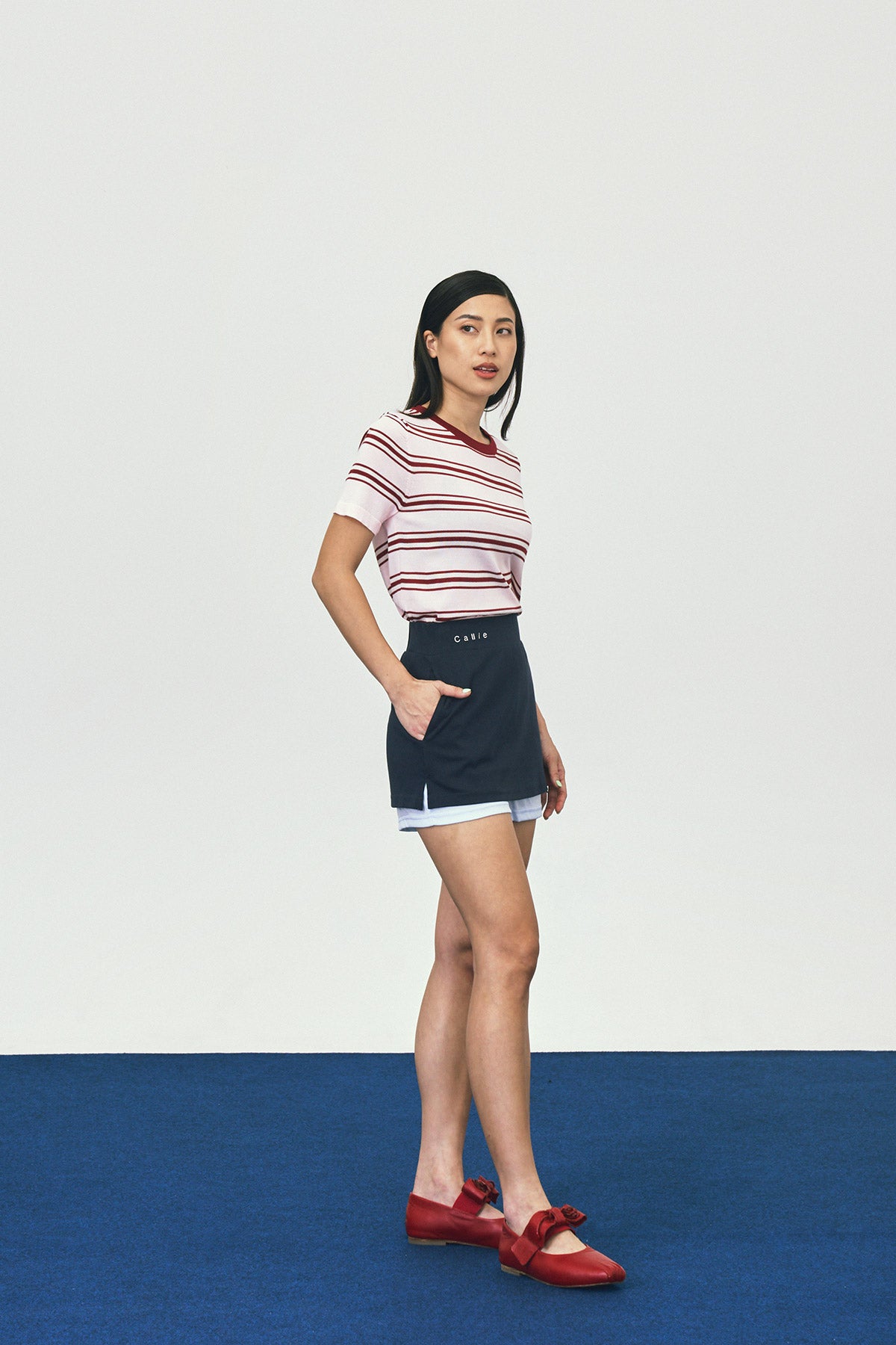 DEUCE SKORT NAVY - CALLIE X CISSYLIA (BACK IN STOCK)