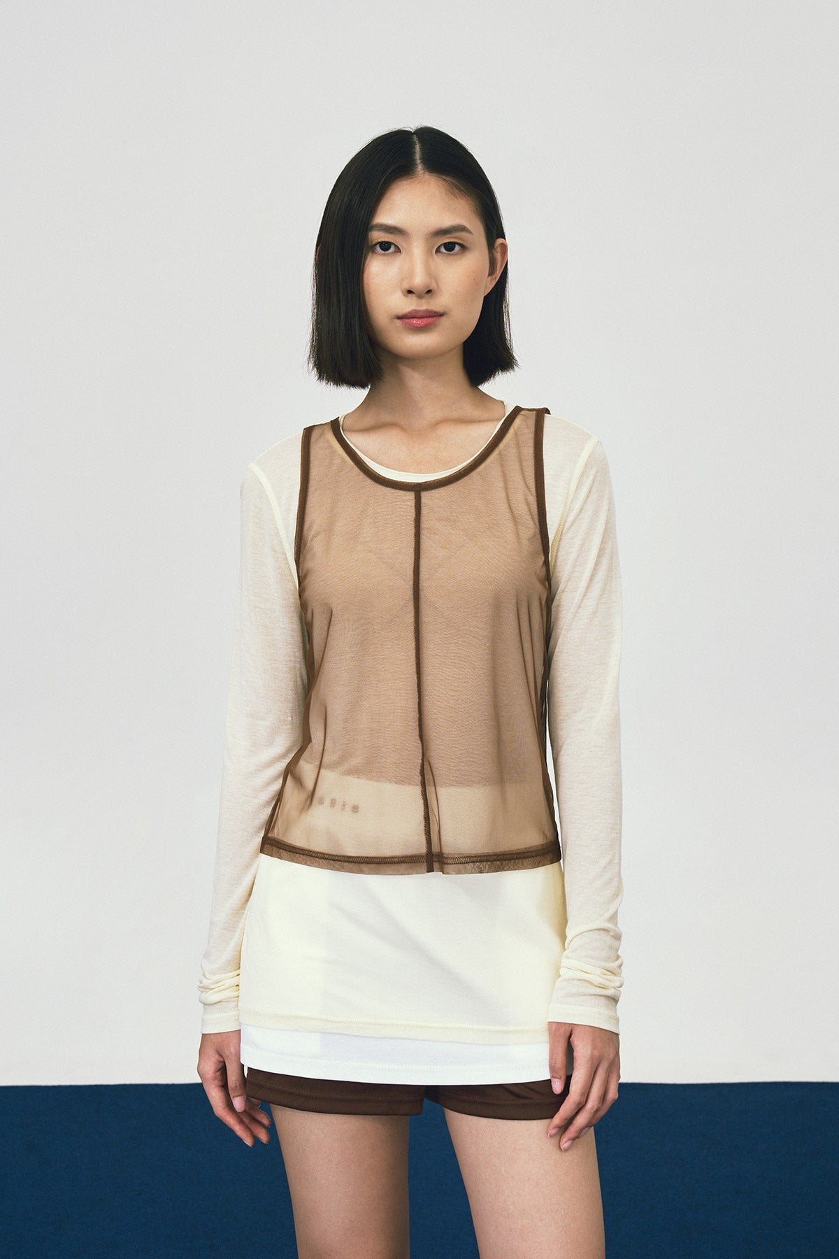 GOSSIP TOP YELLOW-BROWN - CALLIE X CISSYLIA (BACK IN STOCK)