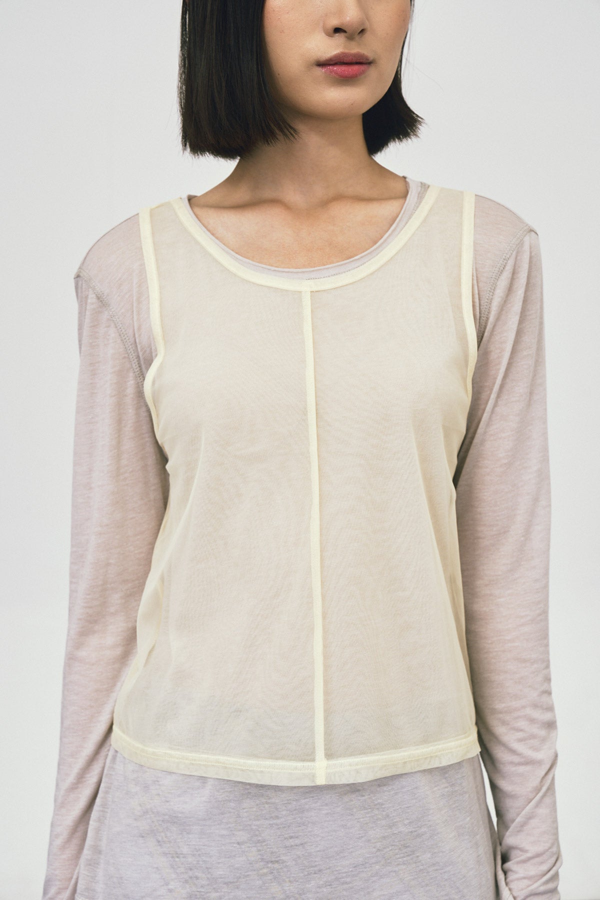 GOSSIP TOP GREY-YELLOW - CALLIE X CISSYLIA