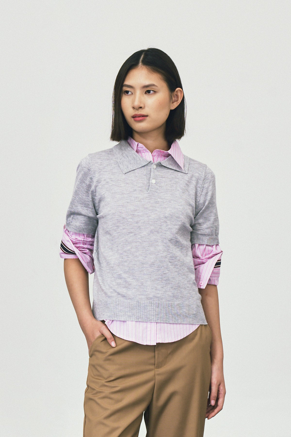 RELIEF TOP GREY - CALLIE X CISSYLIA