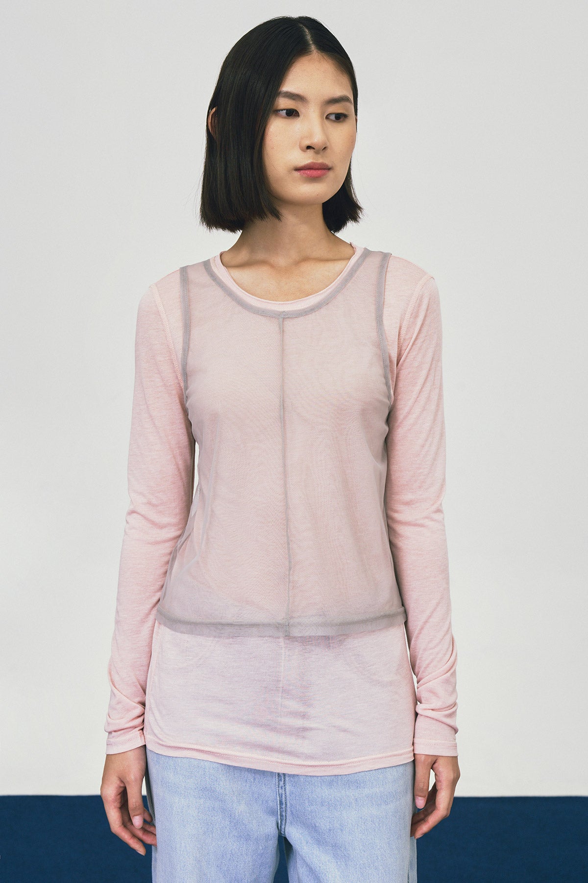 GOSSIP TOP PINK-GREY   - CALLIE X CISSYLIA