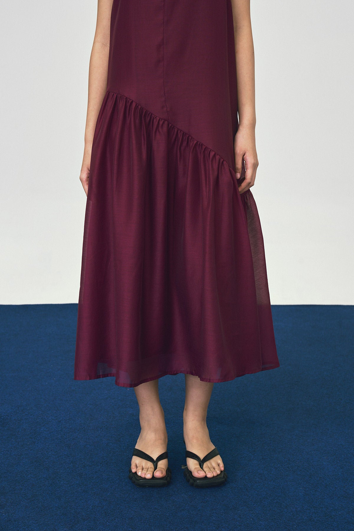 CHATEAU DRESS MAROON - CALLIE X CISSYLIA