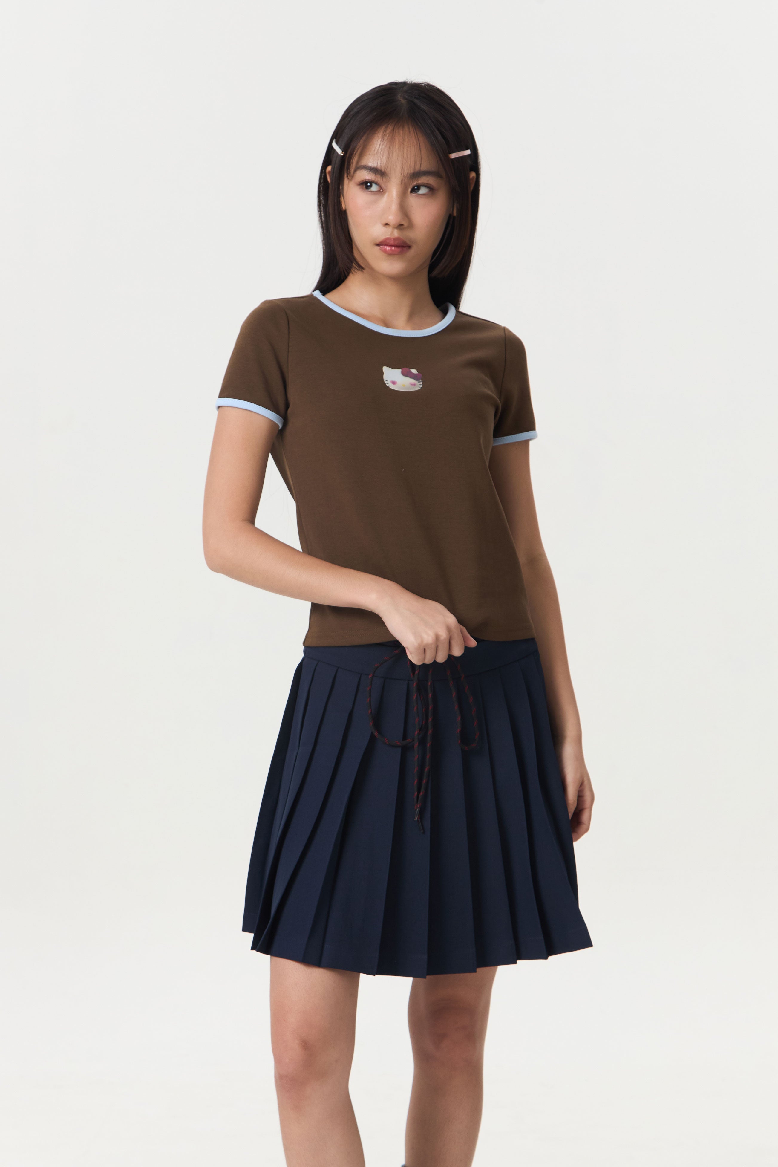 BOWSIE TEE BROWN - CALLIE X HELLO KITTY