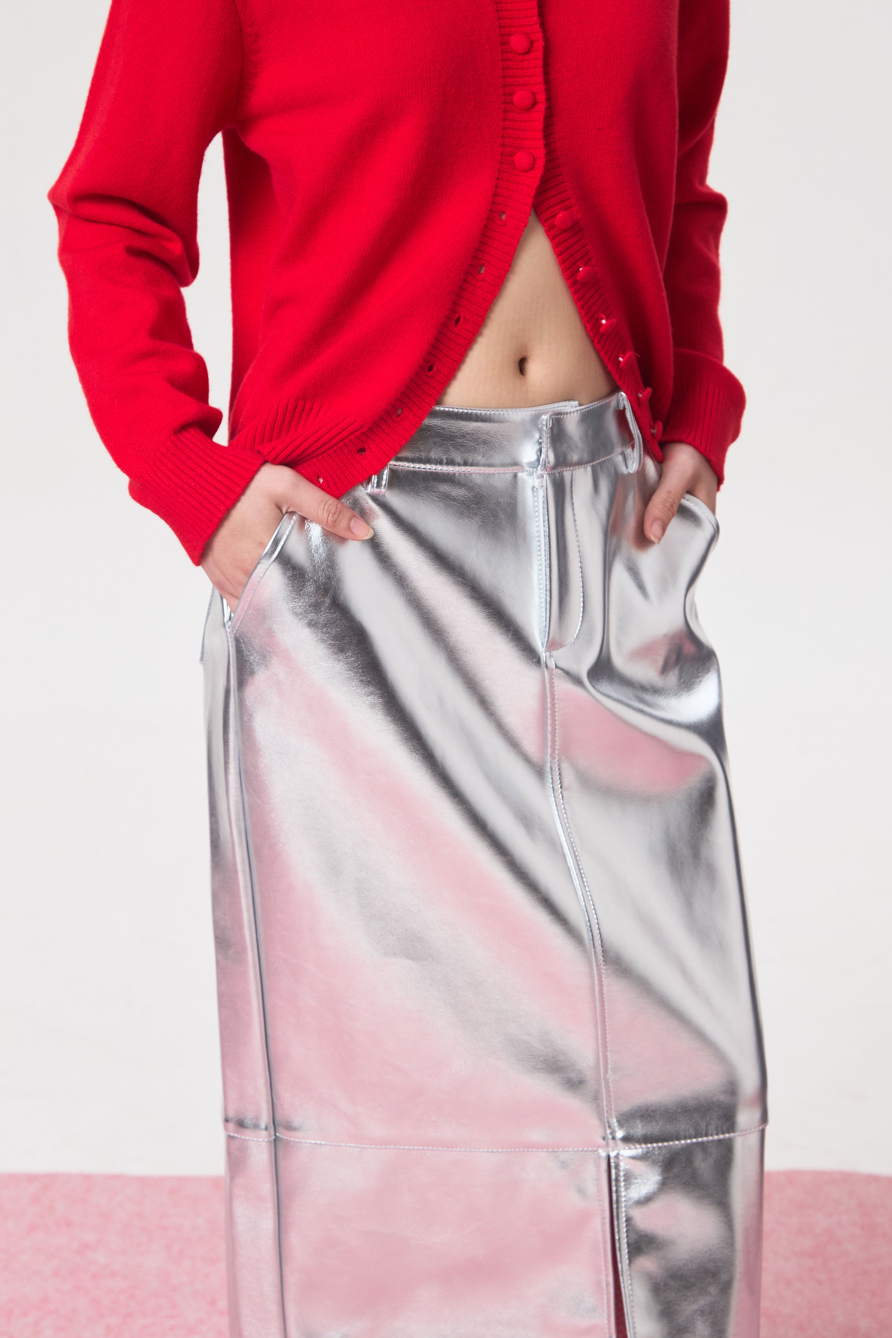 PEWTER SKIRT SILVER - CALLIE FT. CISSYLIA