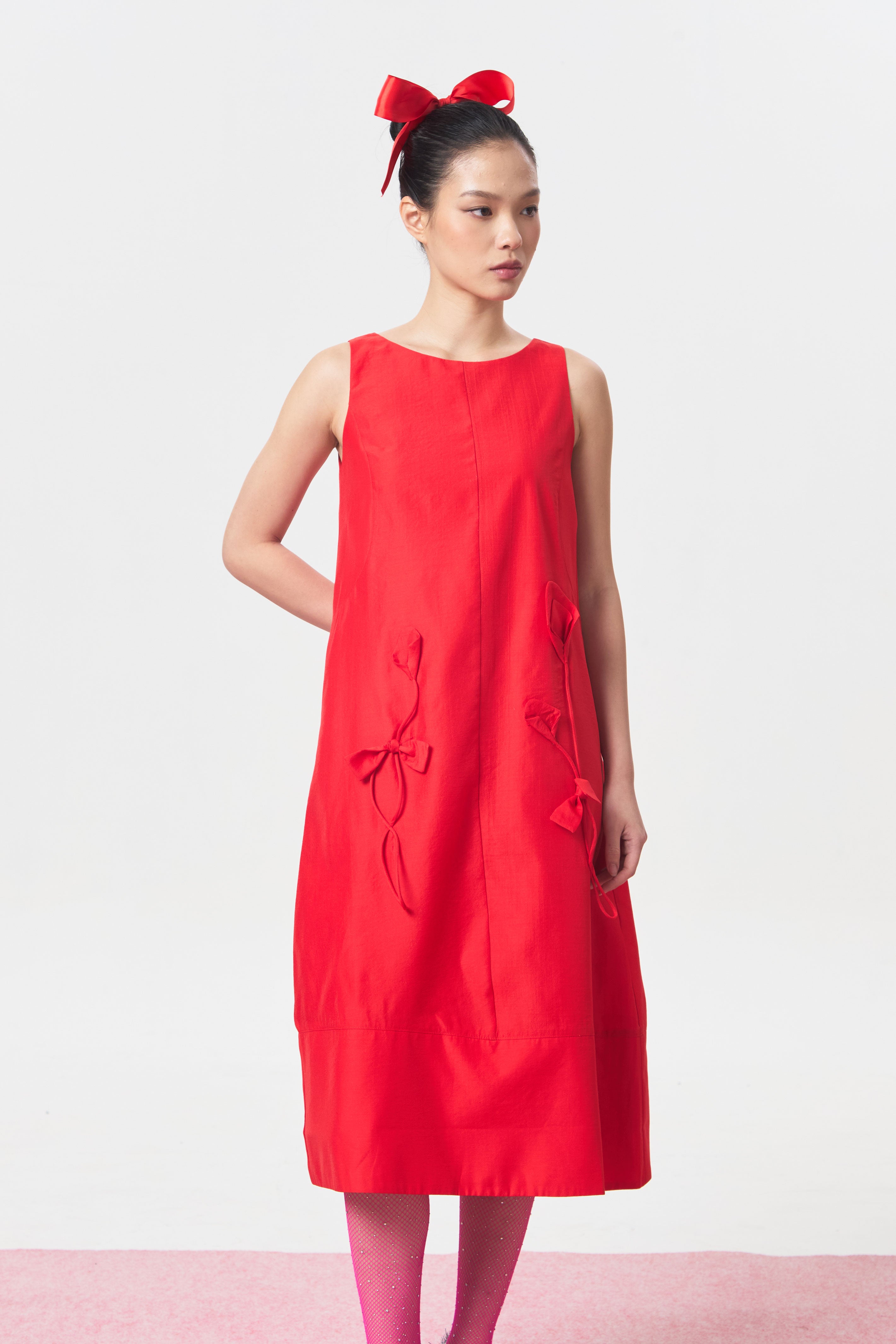 VERMEIL DRESS RED - CALLIE FT. CISSYLIA