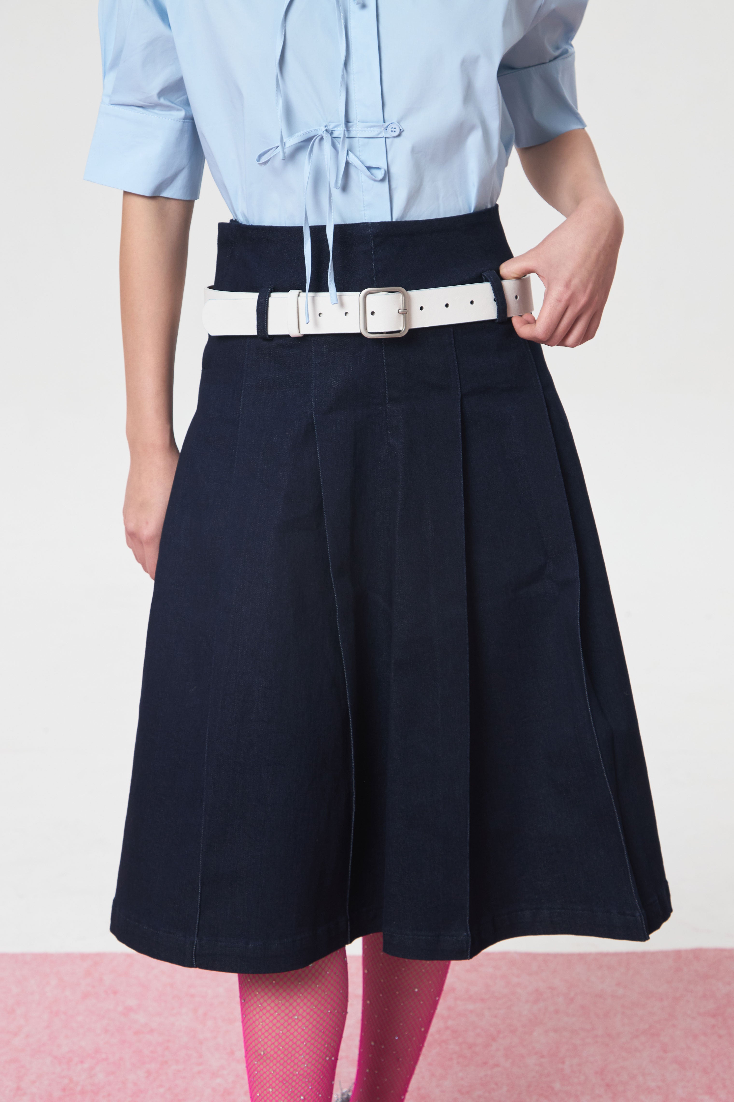 ASTRALIS DENIM SKIRT NAVY - CALLIE FT. CISSYLIA