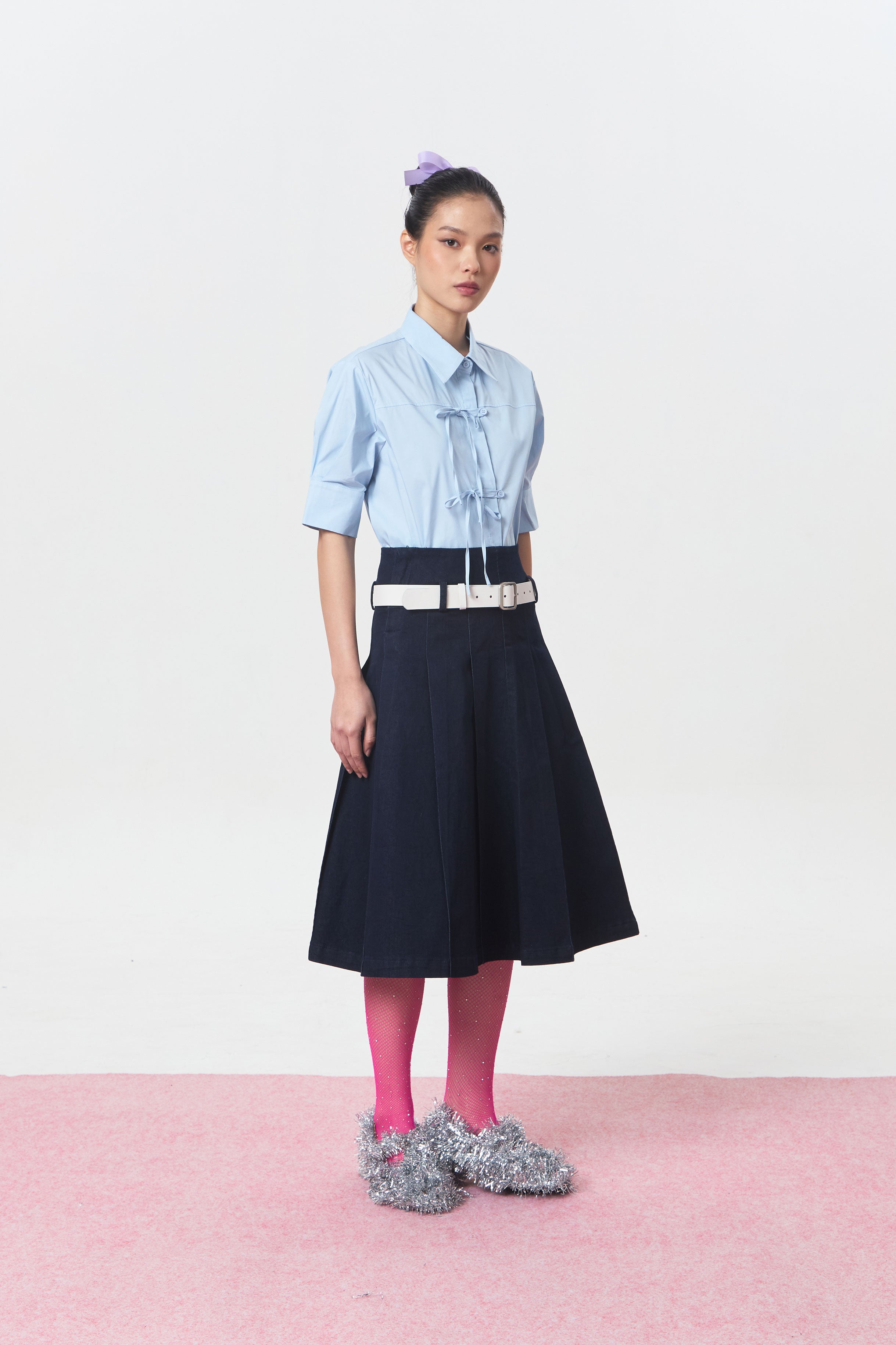 ASTRALIS DENIM SKIRT NAVY - CALLIE FT. CISSYLIA