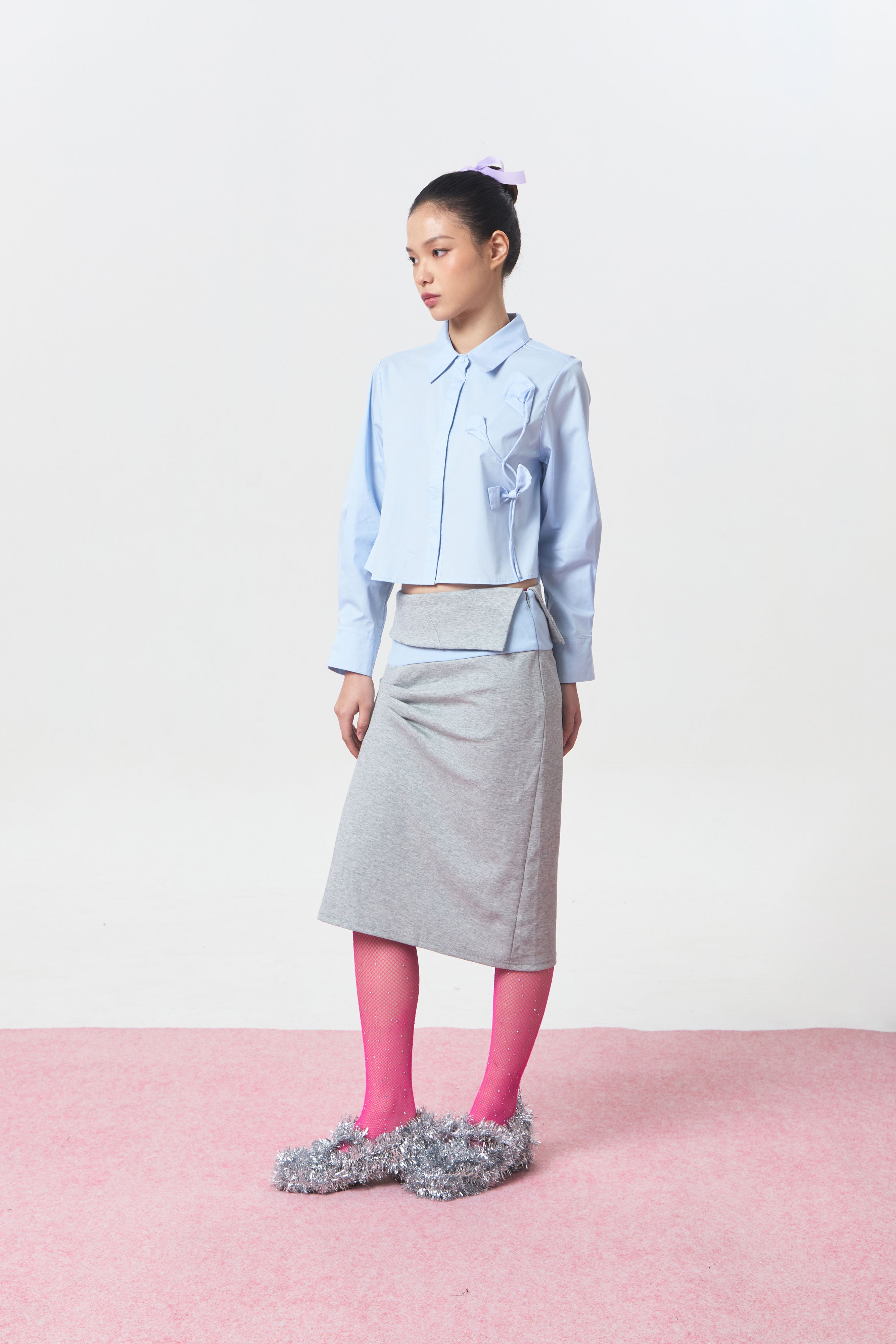 OCHRE SKIRT GREY - CALLIE FT. CISSYLIA