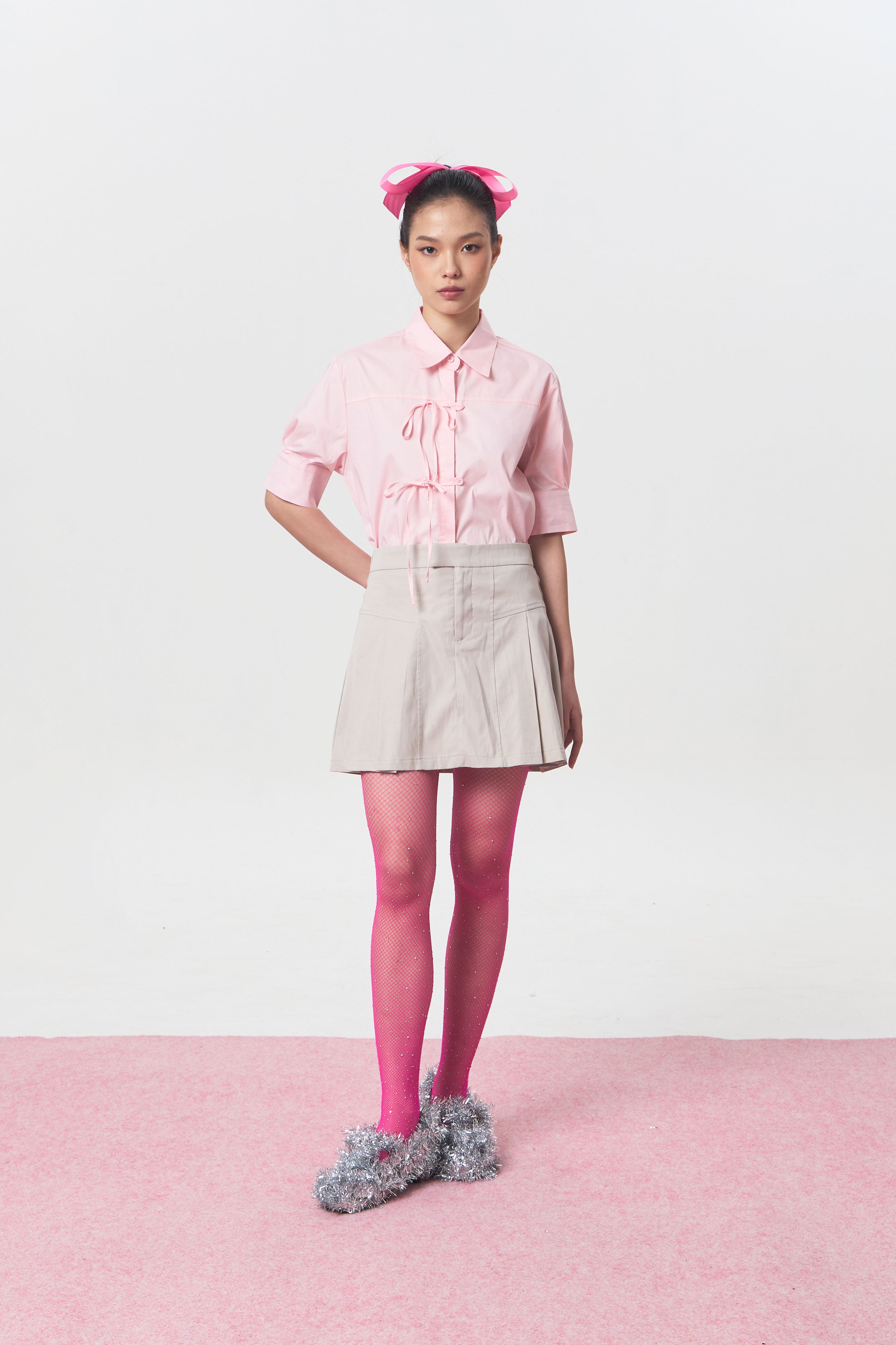 BLUSH SKORT GREY - CALLIE FT. CISSYLIA