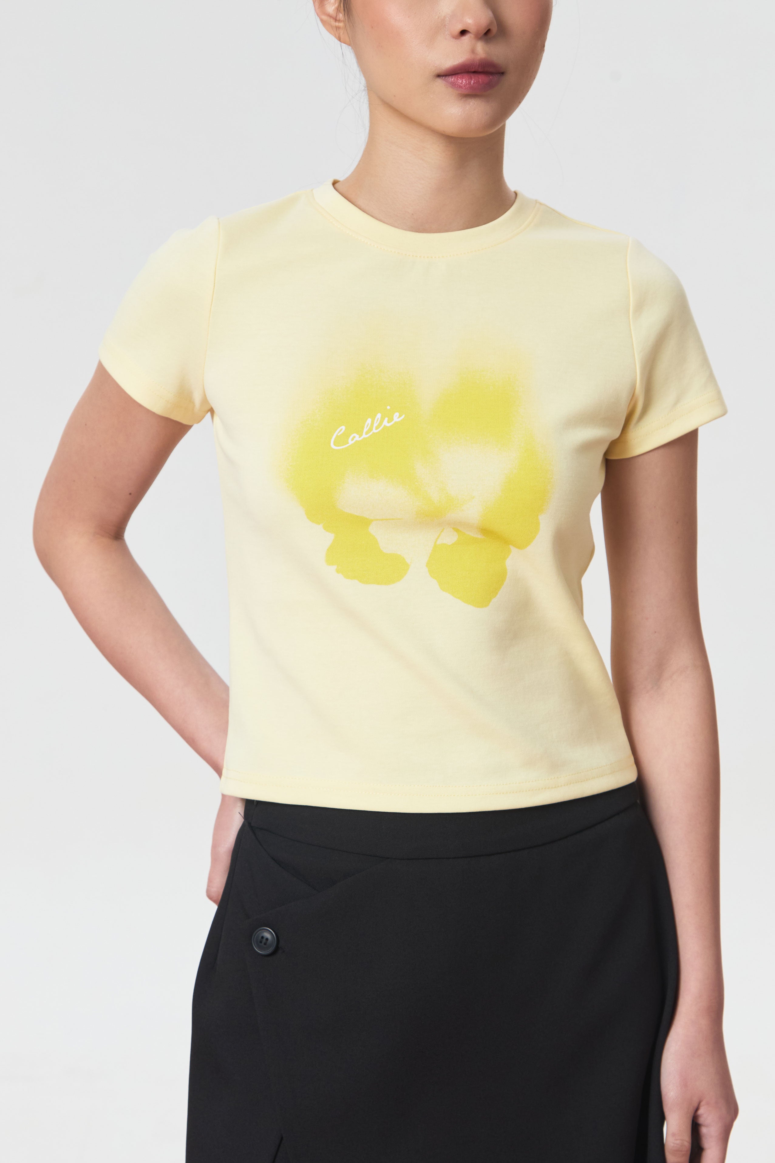 HIBISCUS TEE YELLOW - CALLIE FT. CISSYLIA