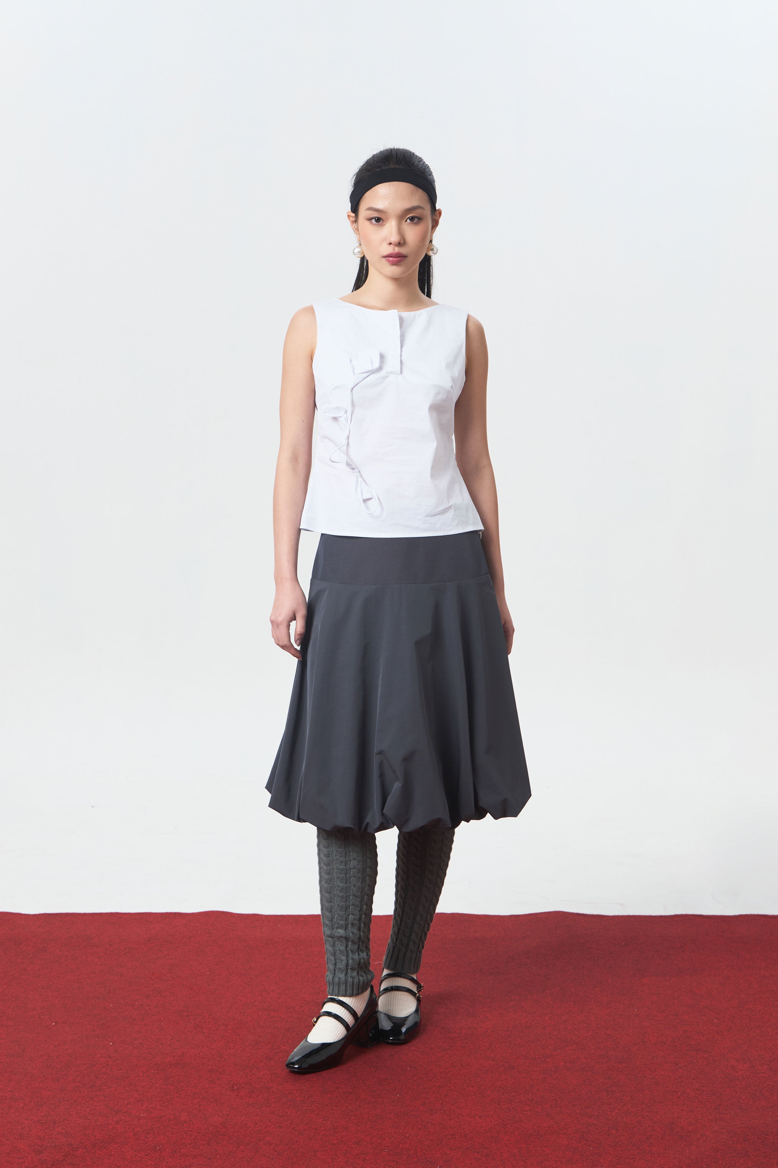 PEBBLE SKIRT GREY - CALLIE FT. CISSYLIA