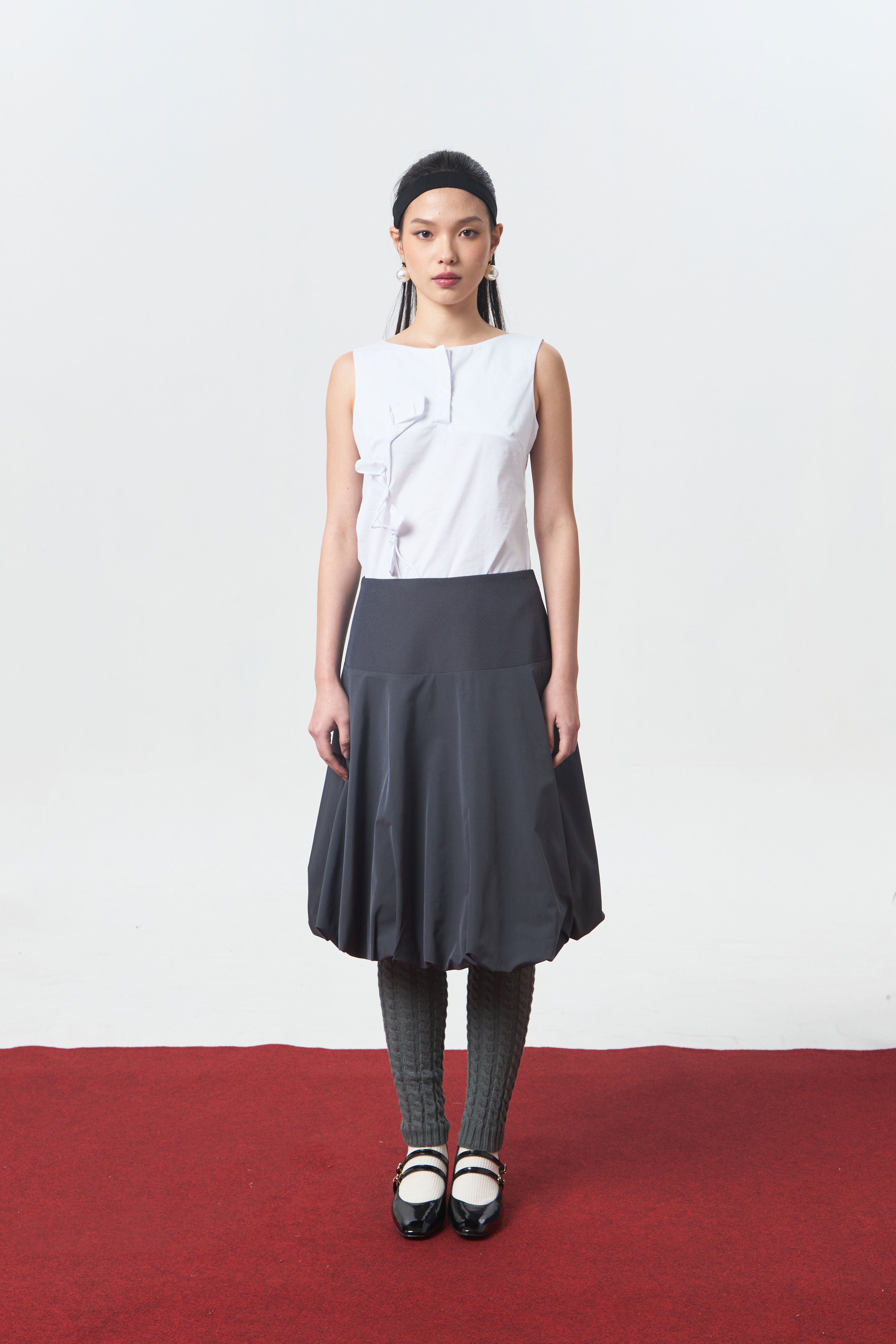 PEBBLE SKIRT GREY - CALLIE FT. CISSYLIA