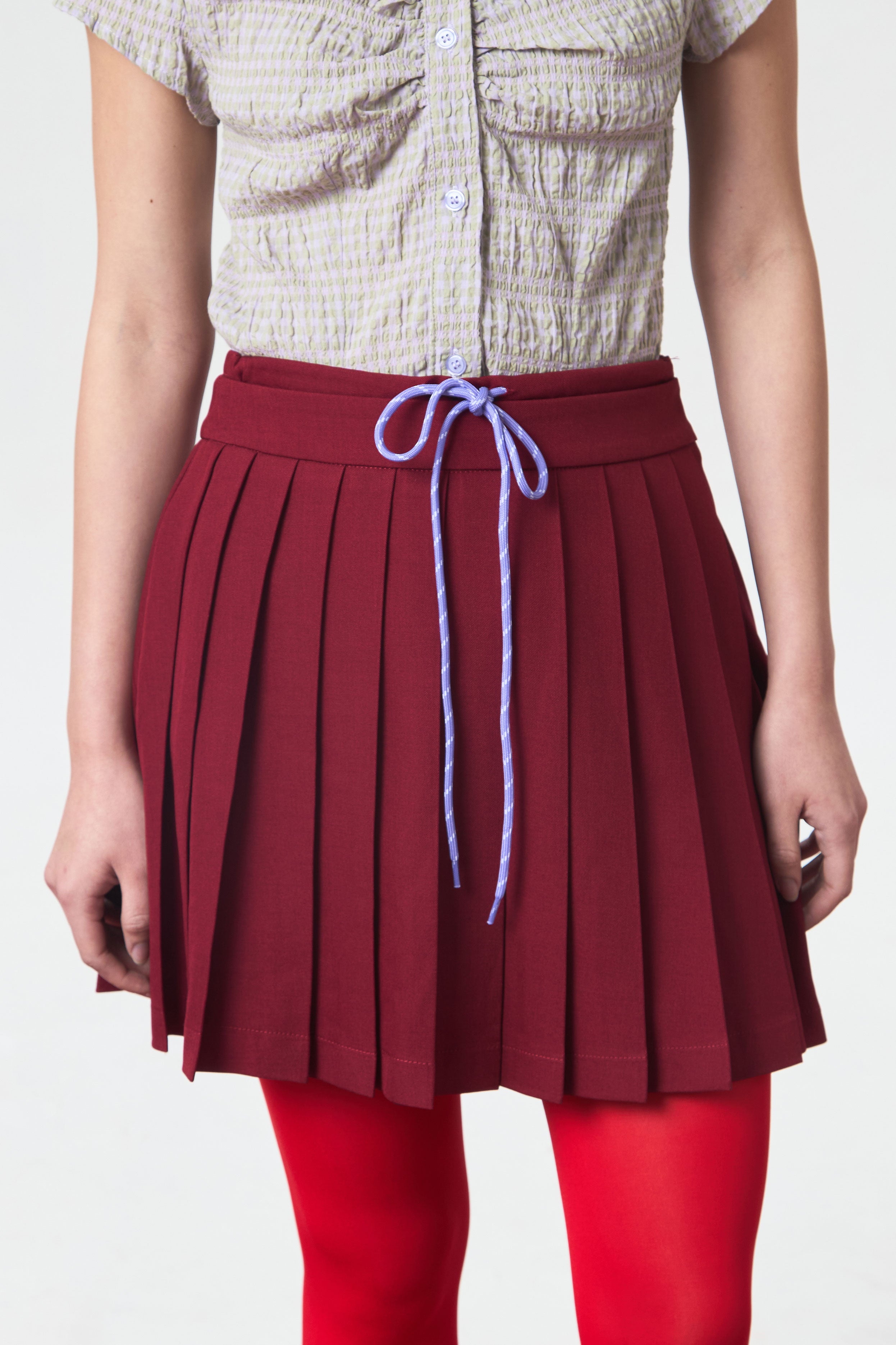 SANGRIA SKIRT MAROON - CALLIE FT. CISSYLIA