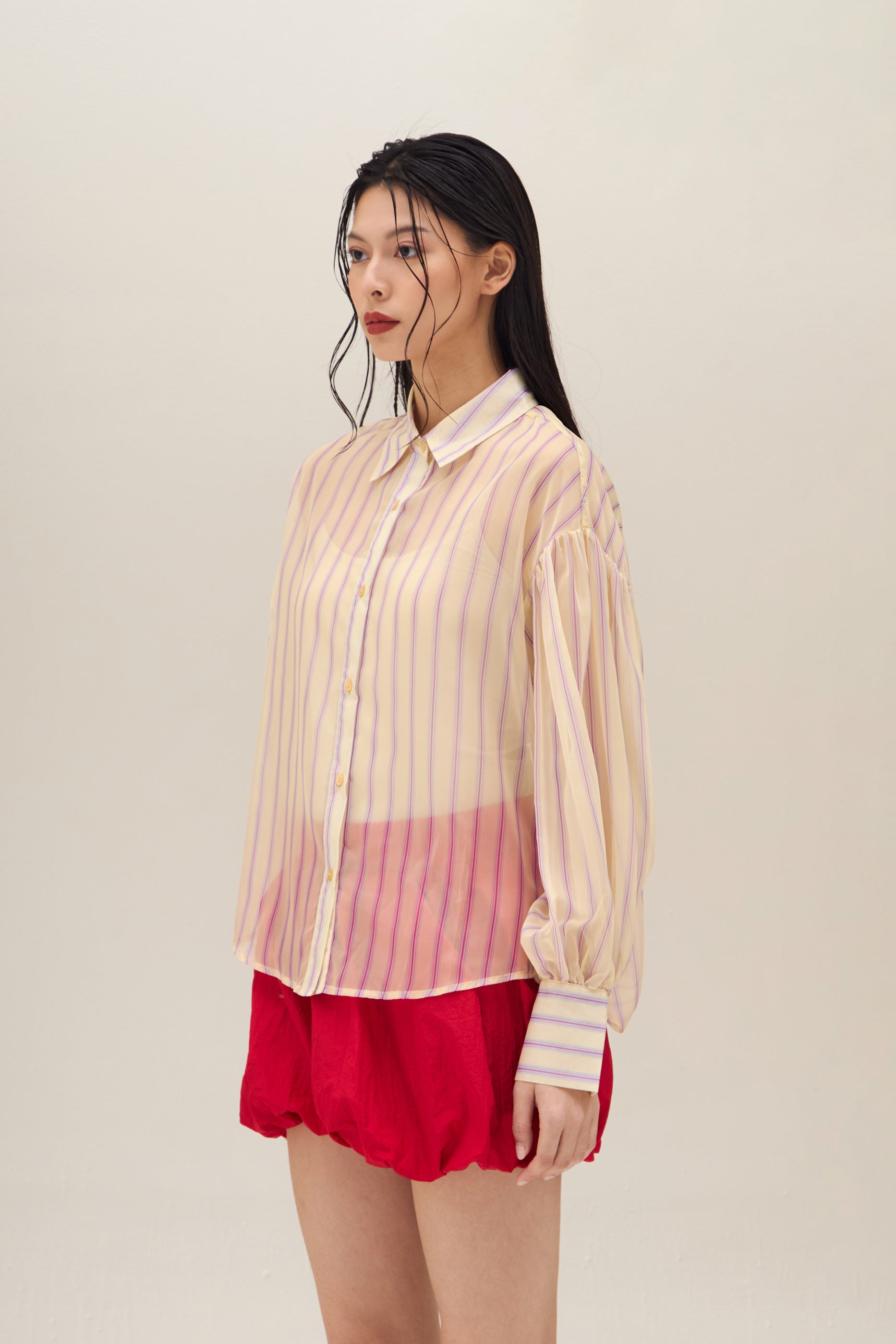 CRESCA STRIPE SHIRT YELLOW