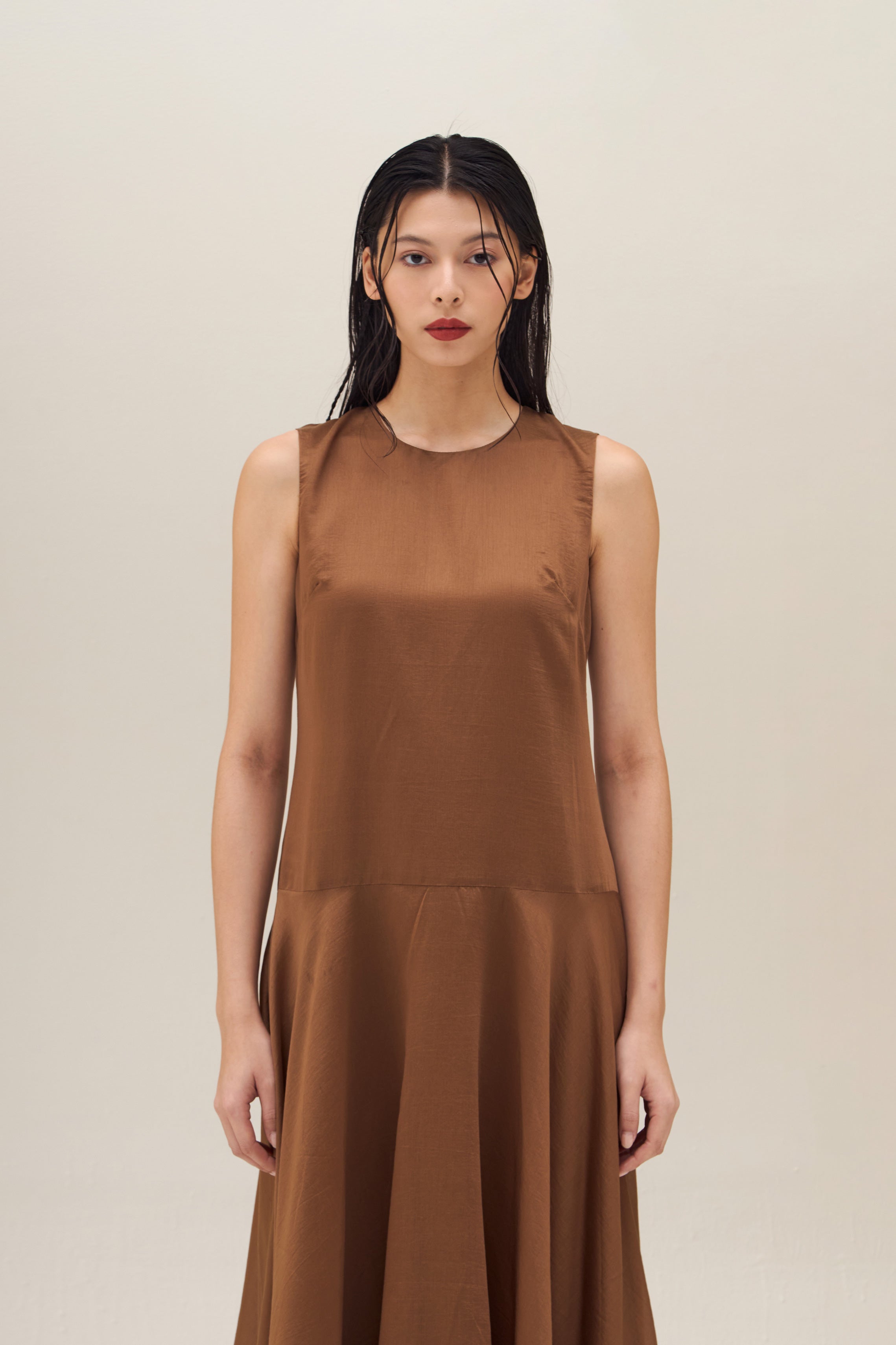 ASTRAELLE DRESS BROWN