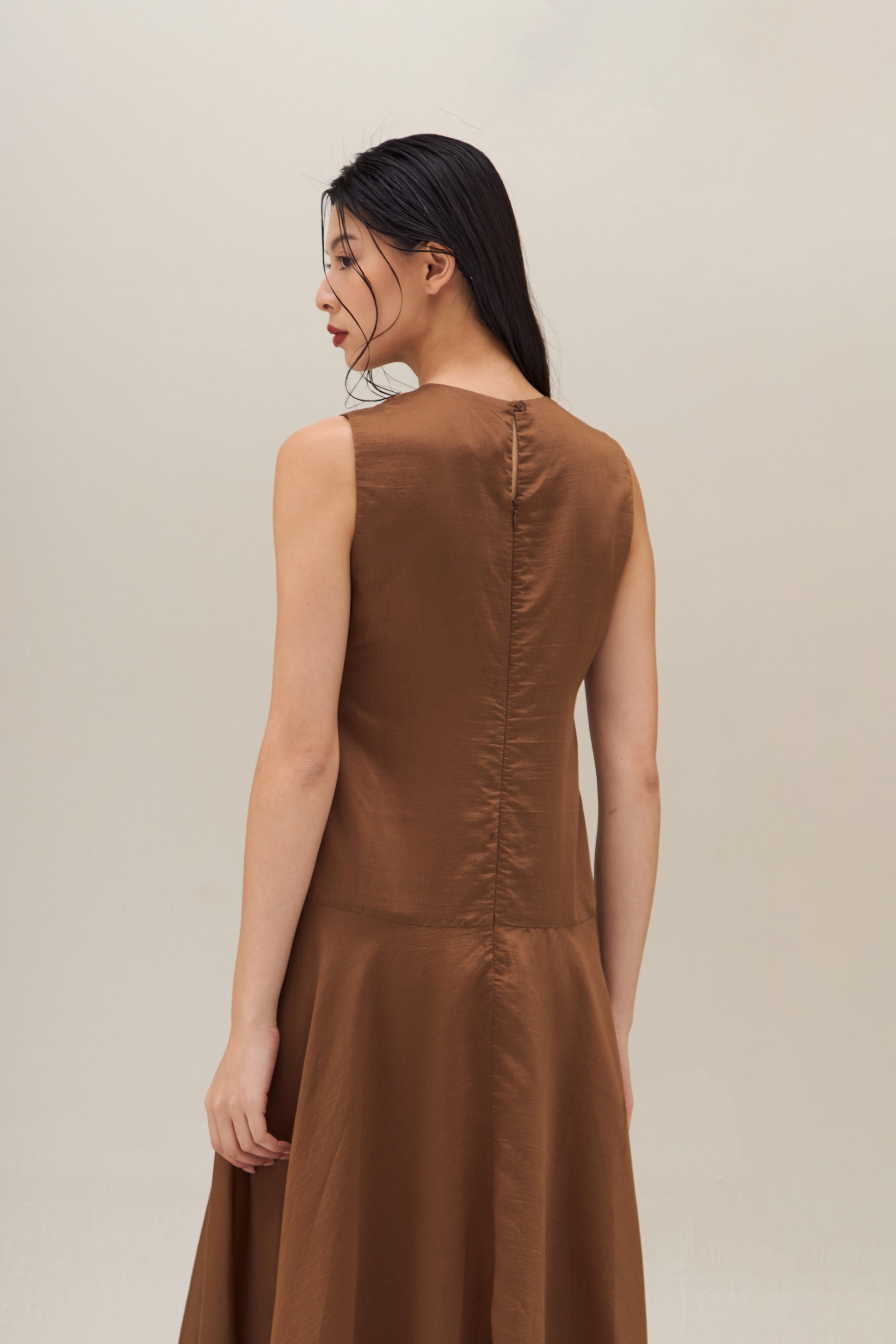 ASTRAELLE DRESS BROWN