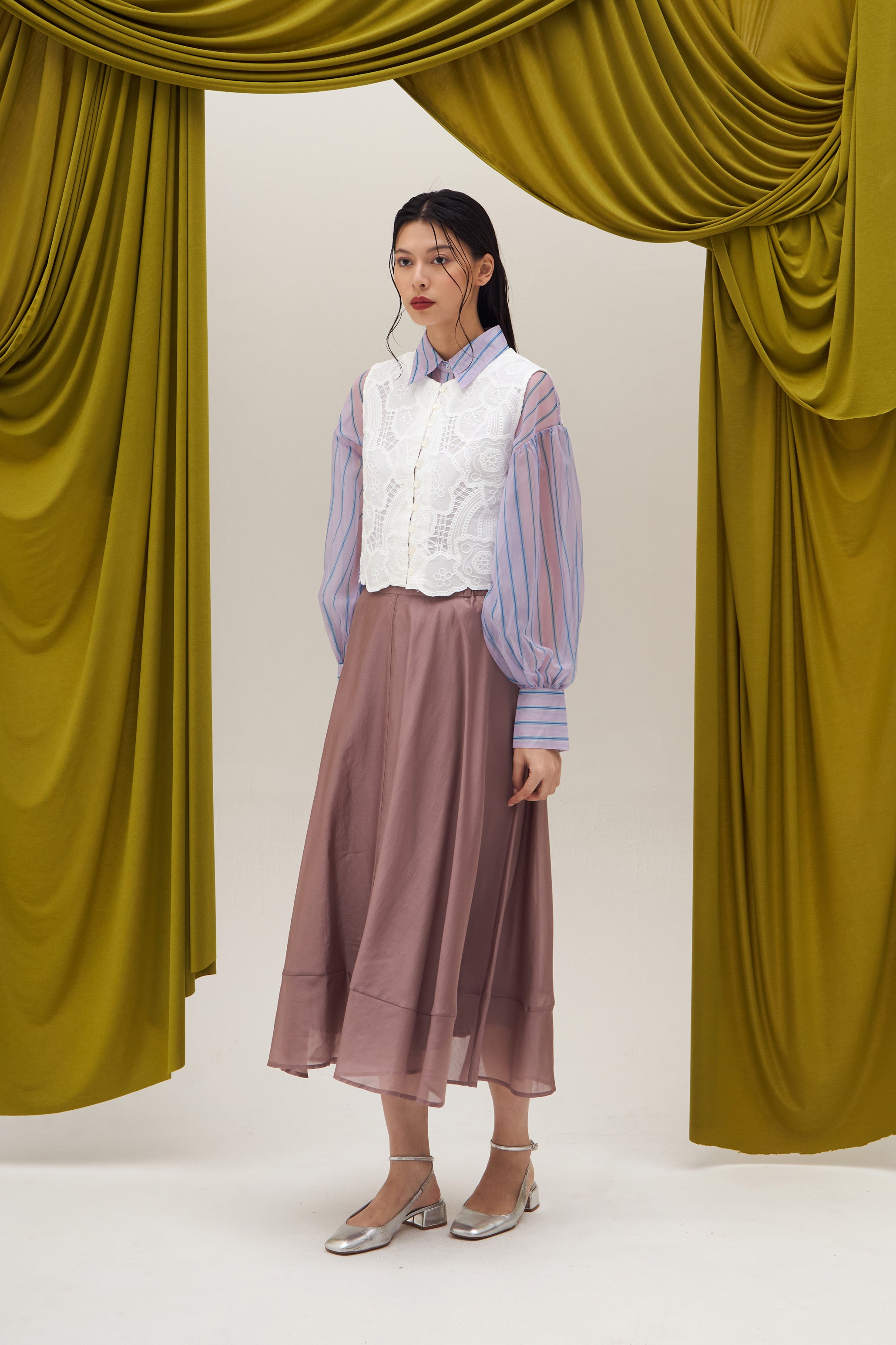 RHEANA SKIRT LILAC