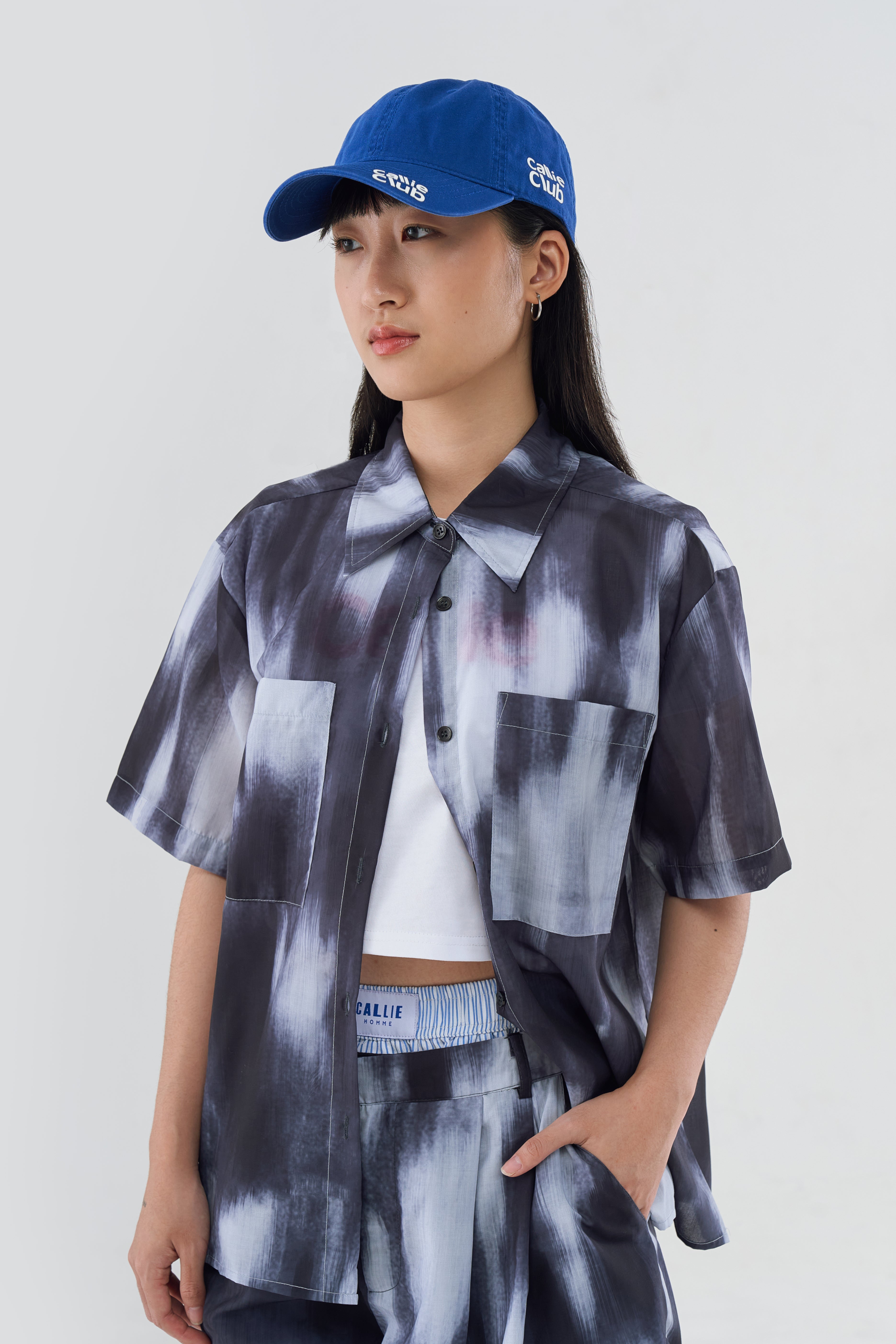 CERISE TOP NAVY