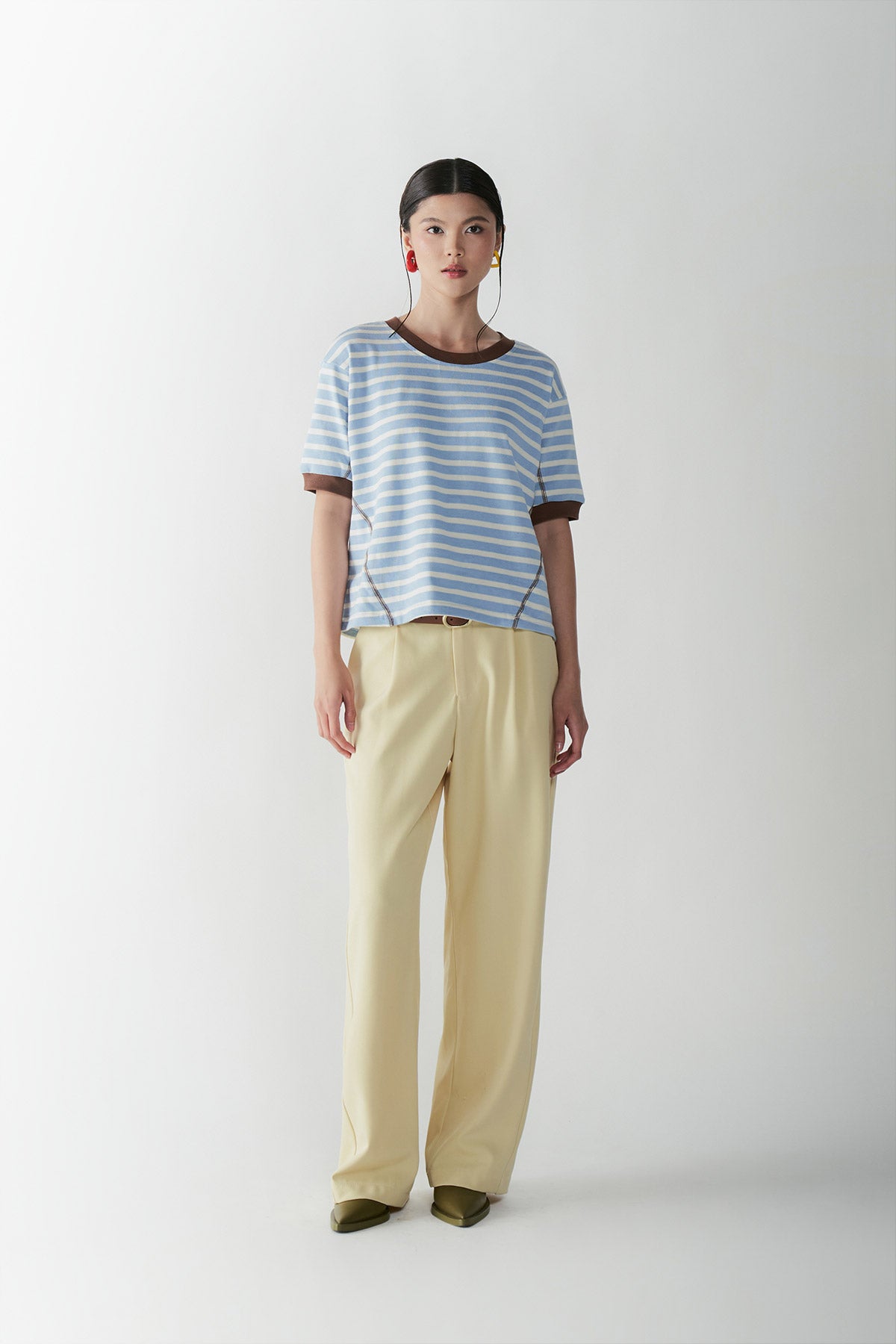 LIBRETTO STRIPE TEE BLUE - CALLIE X NAGITA SLAVINA X IKYK