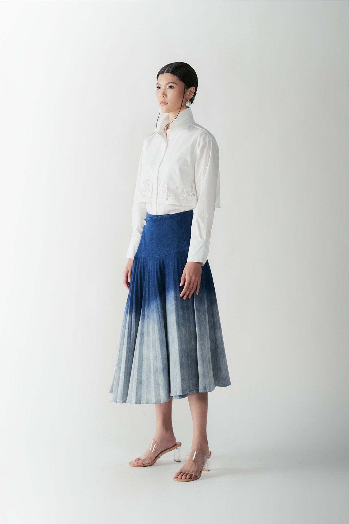 NOCTURNE DENIM SKIRT - CALLIE X NAGITA SLAVINA X IKYK