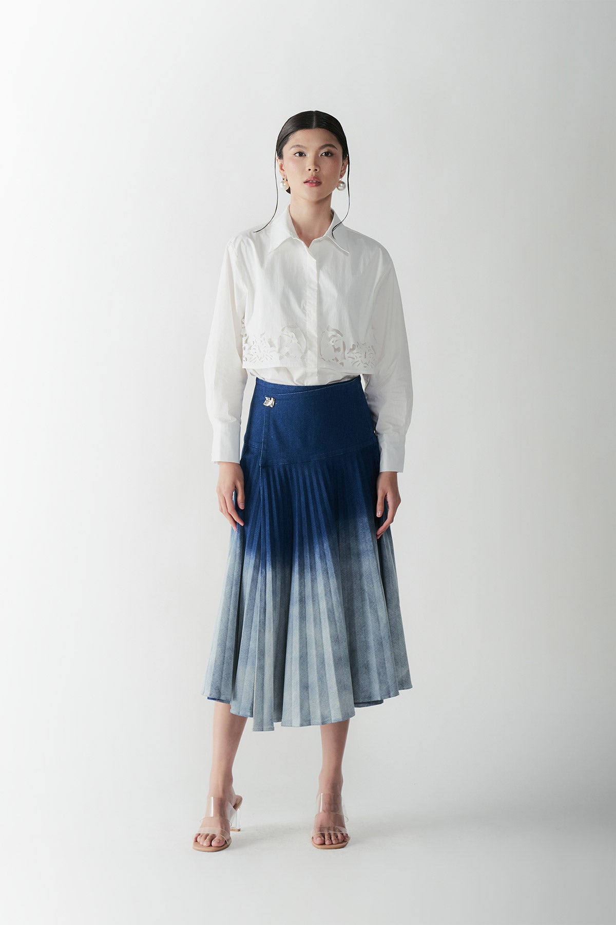 NOCTURNE DENIM SKIRT - CALLIE X NAGITA SLAVINA X IKYK