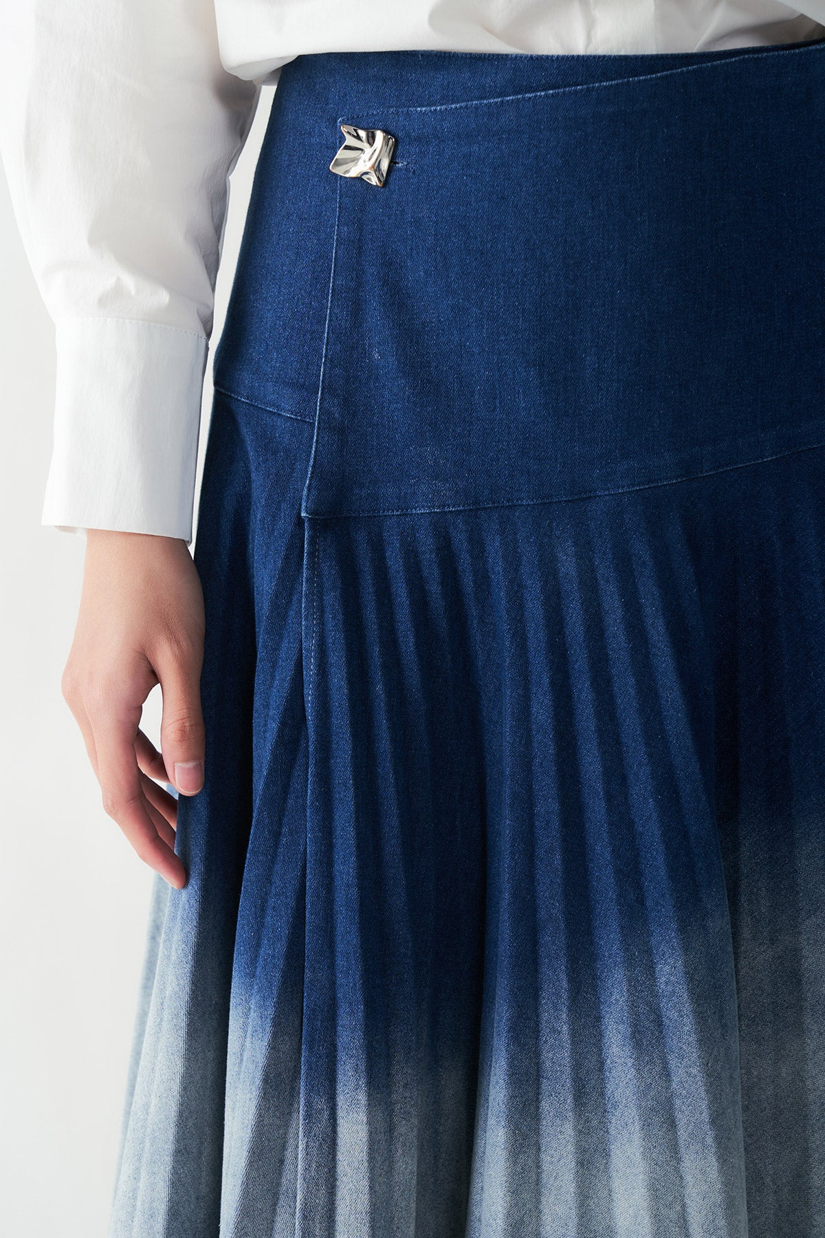 NOCTURNE DENIM SKIRT - CALLIE X NAGITA SLAVINA X IKYK