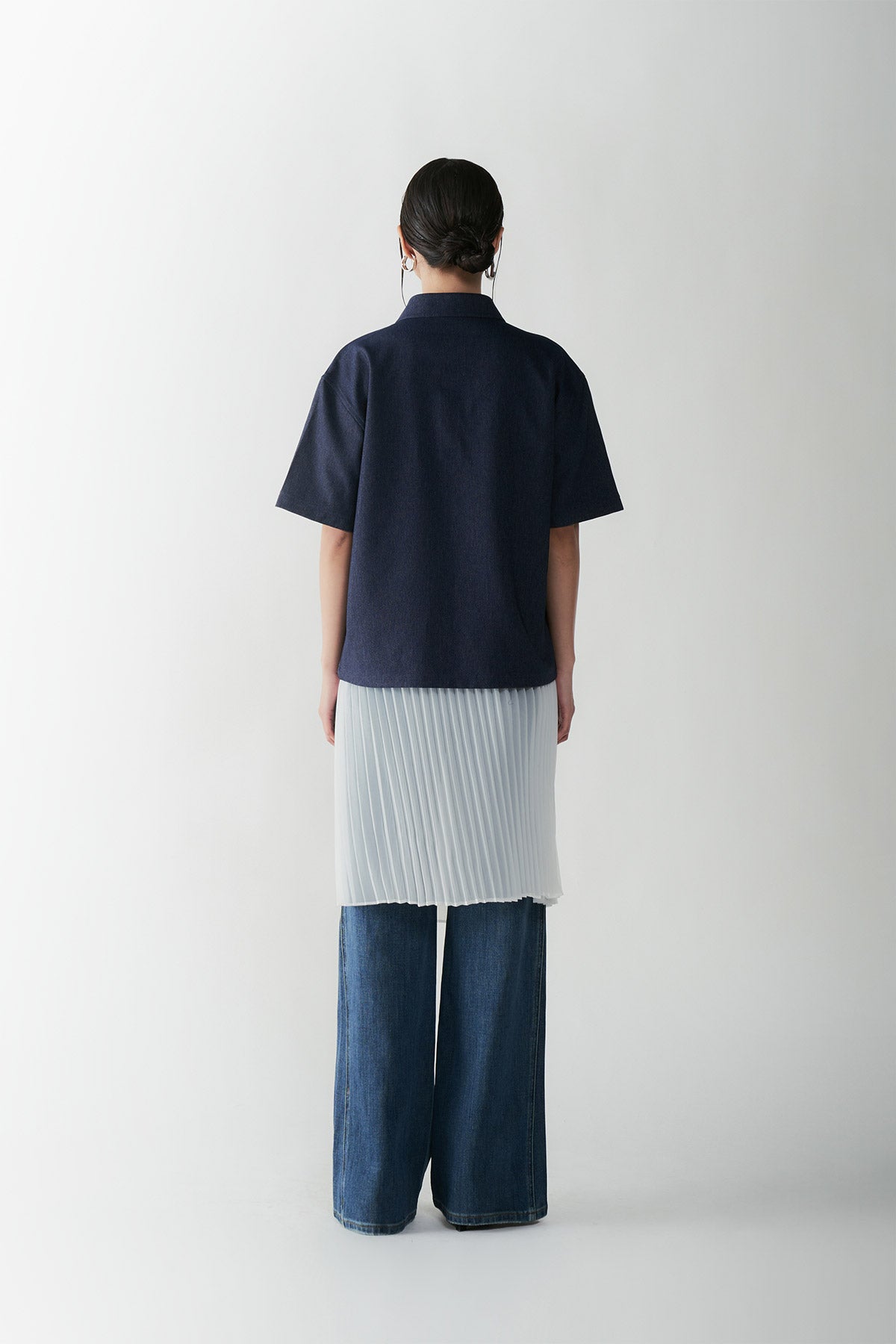 BARRE DENIM TOP NAVY - CALLIE X NAGITA SLAVINA X IKYK