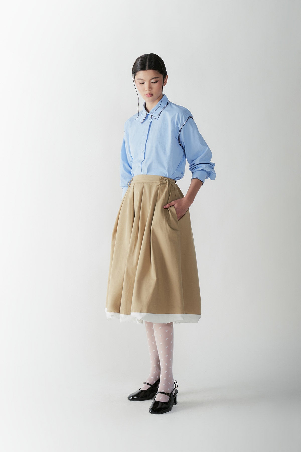 ARIETTA SKIRT LIGHT BROWN - CALLIE X NAGITA SLAVINA X IKYK