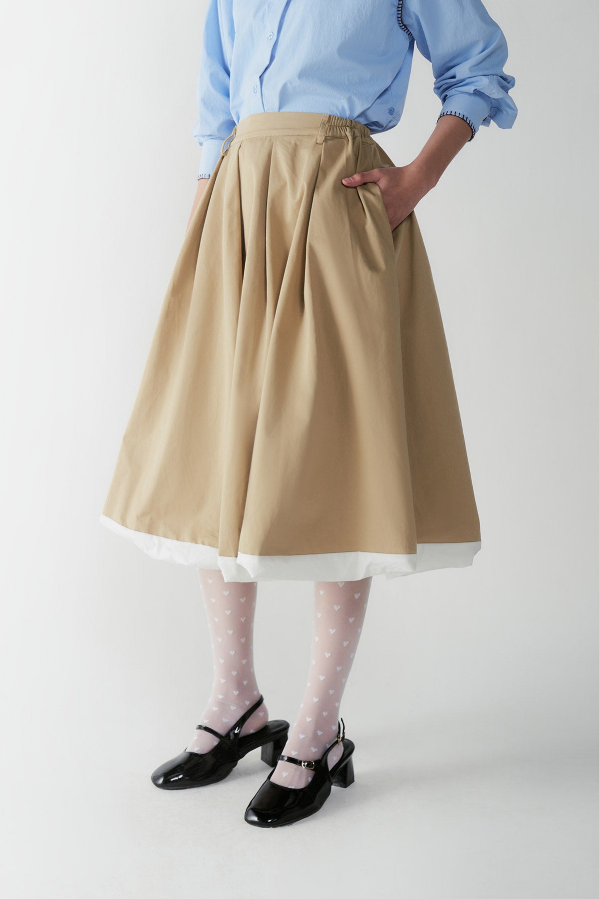 ARIETTA SKIRT BEIGE - CALLIE X NAGITA SLAVINA X IKYK