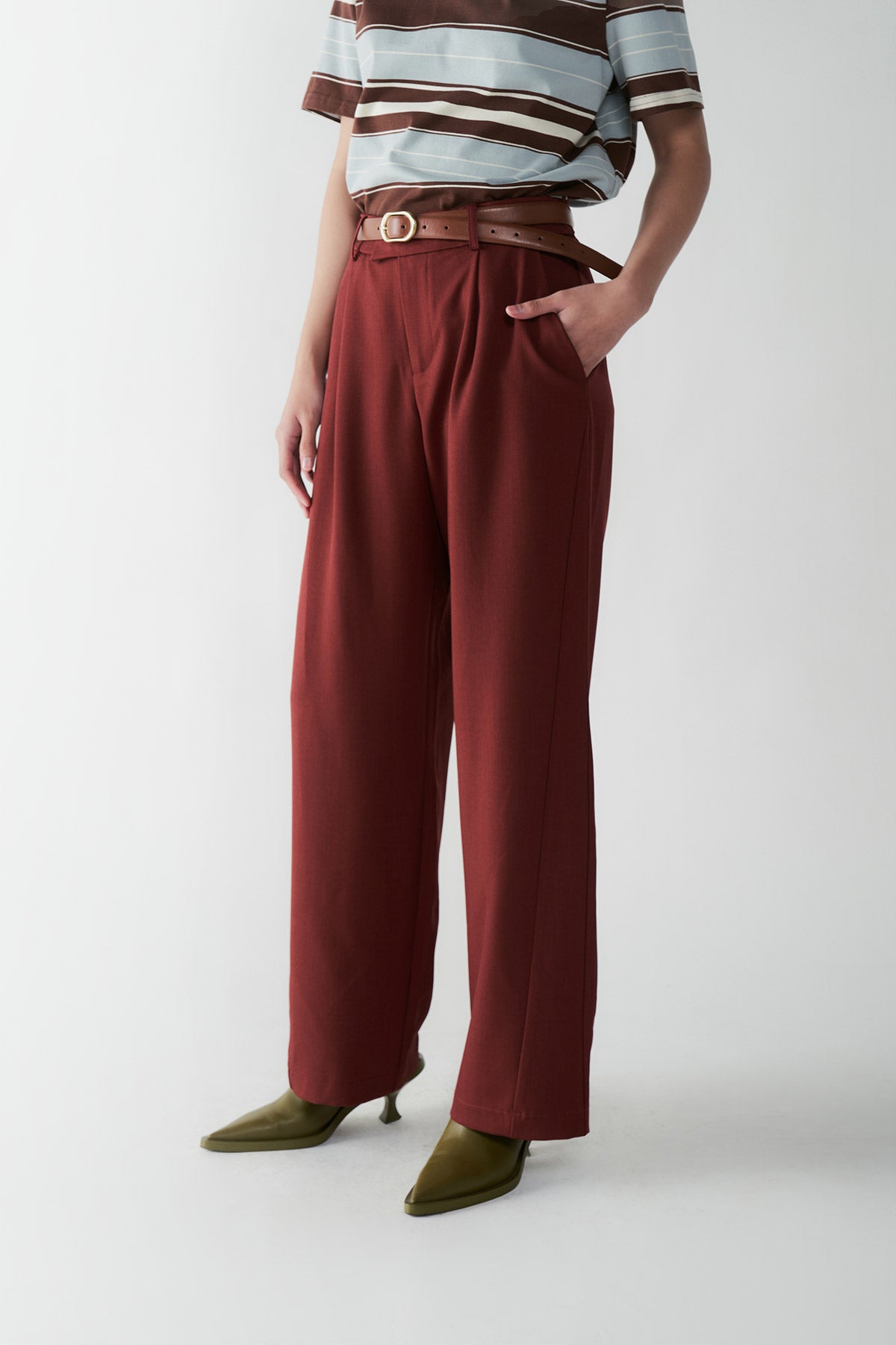 ARABESQUE PANTS MAROON - CALLIE X NAGITA SLAVINA X IKYK