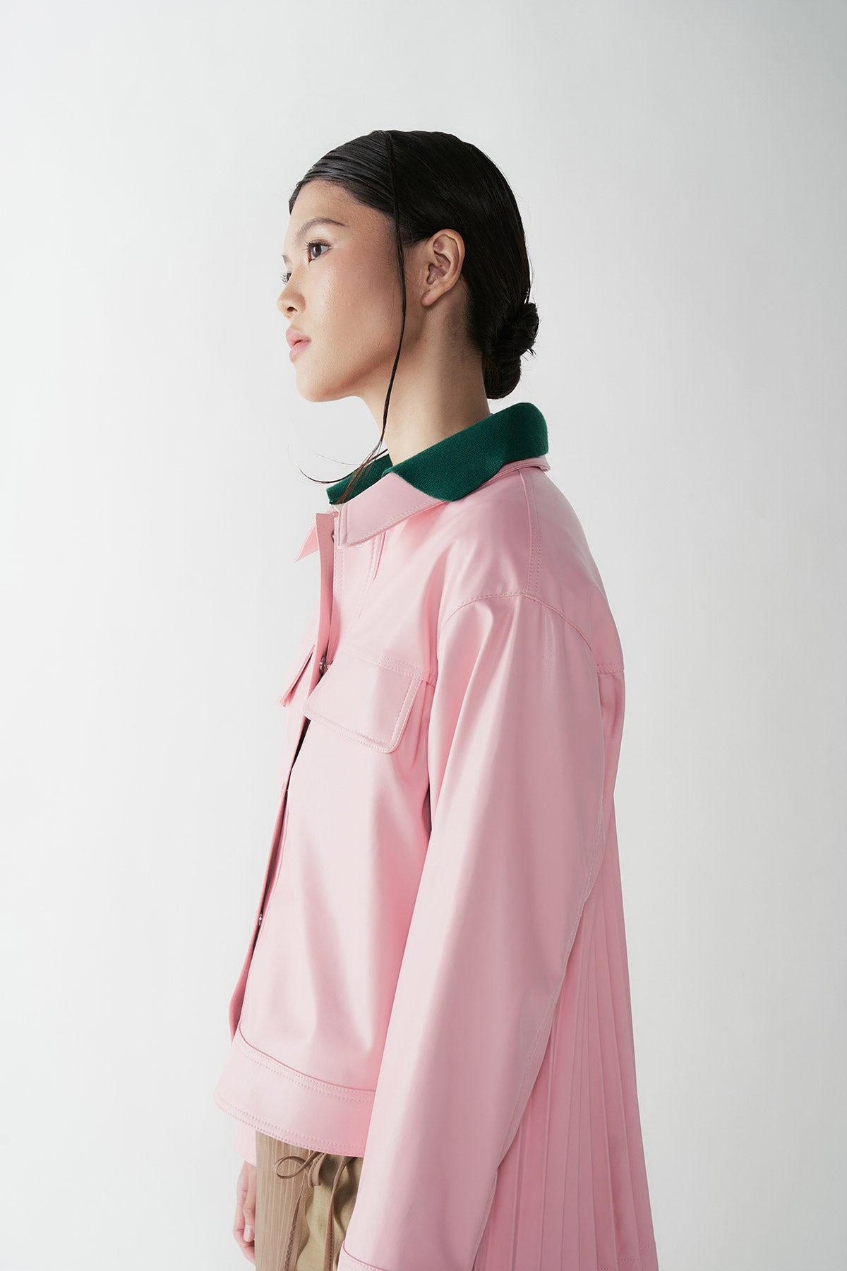 TIMBRE LEATHER JACKET PINK - CALLIE X NAGITA SLAVINA X IKYK