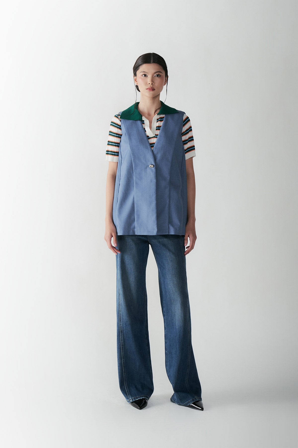 RUBATO VEST BLUE - CALLIE X NAGITA SLAVINA X IKYK