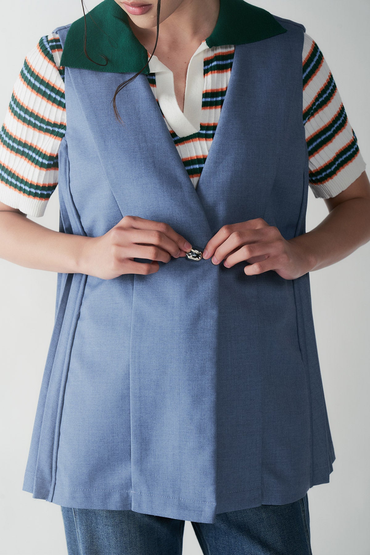 RUBATO VEST BLUE - CALLIE X NAGITA SLAVINA X IKYK