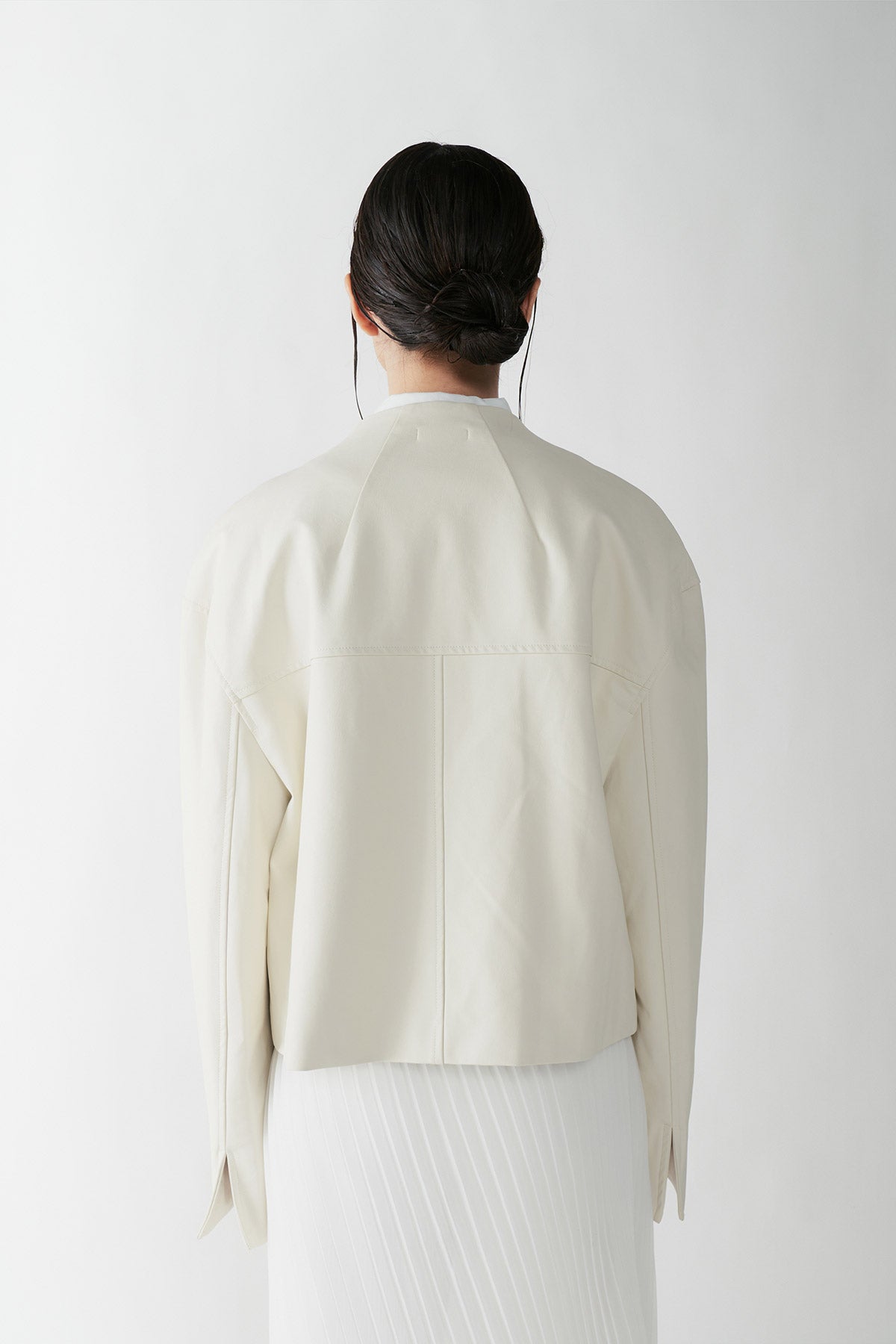 ADAGIO LEATHER JACKET WHITE - CALLIE X NAGITA SLAVINA X IKYK