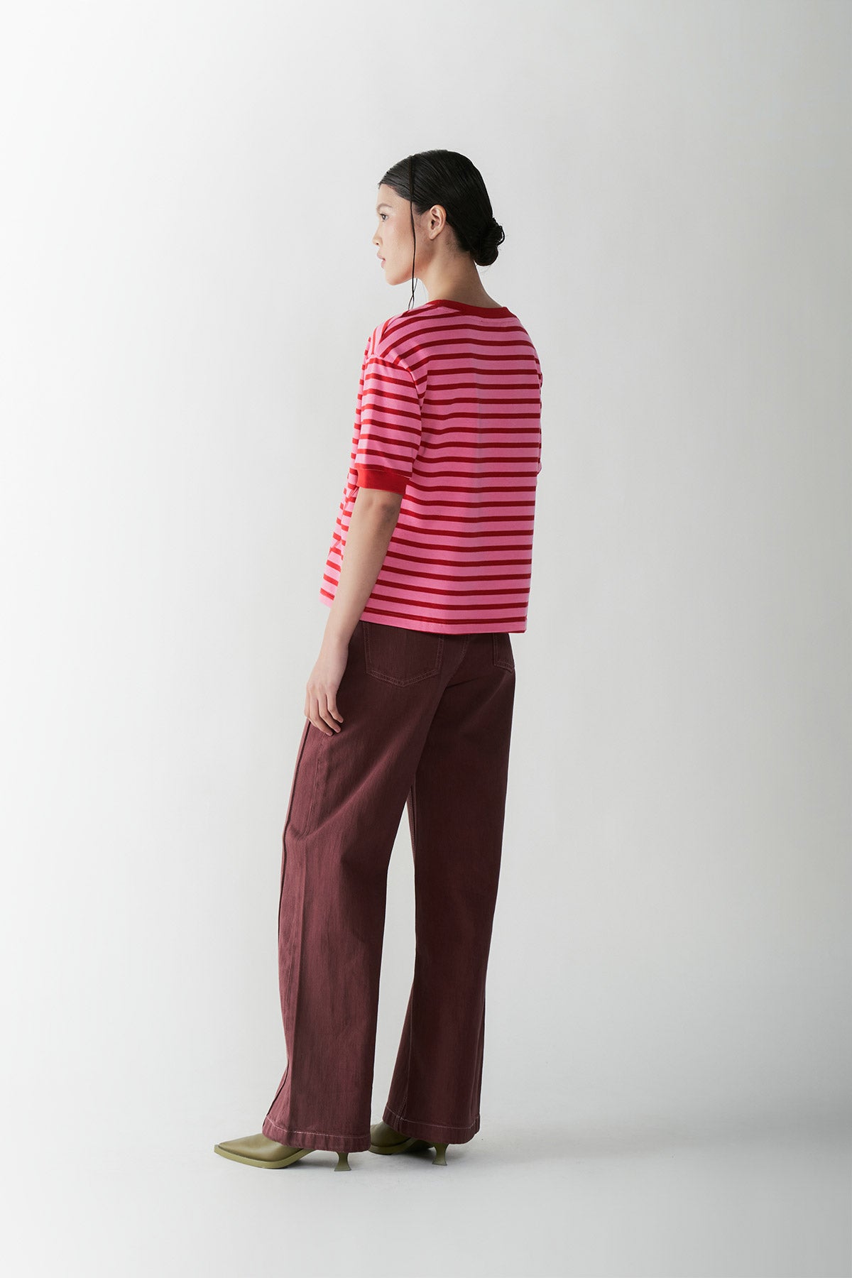 LIBRETTO STRIPE TEE PINK - CALLIE X NAGITA SLAVINA X IKYK