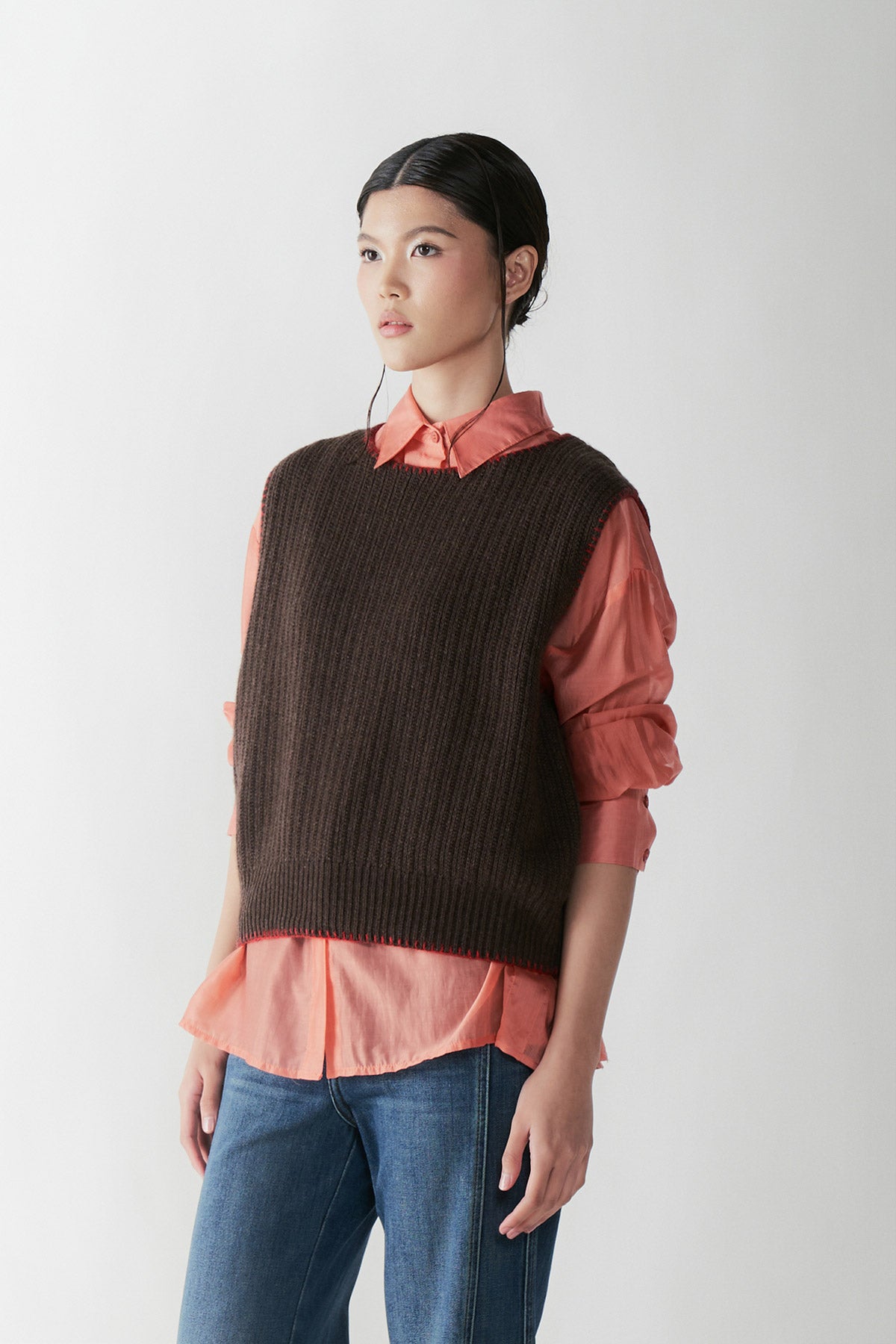 ANDANTE VEST BROWN - CALLIE X NAGITA SLAVINA X IKYK