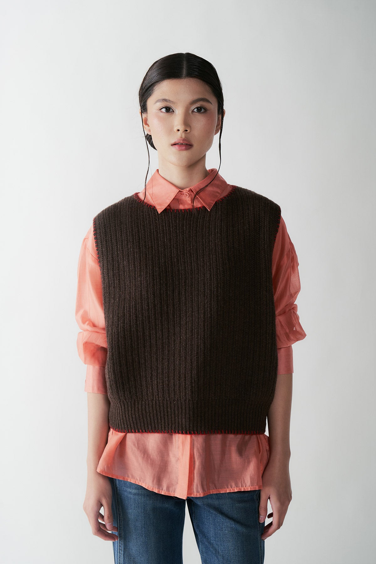 ANDANTE VEST BROWN - CALLIE X NAGITA SLAVINA X IKYK