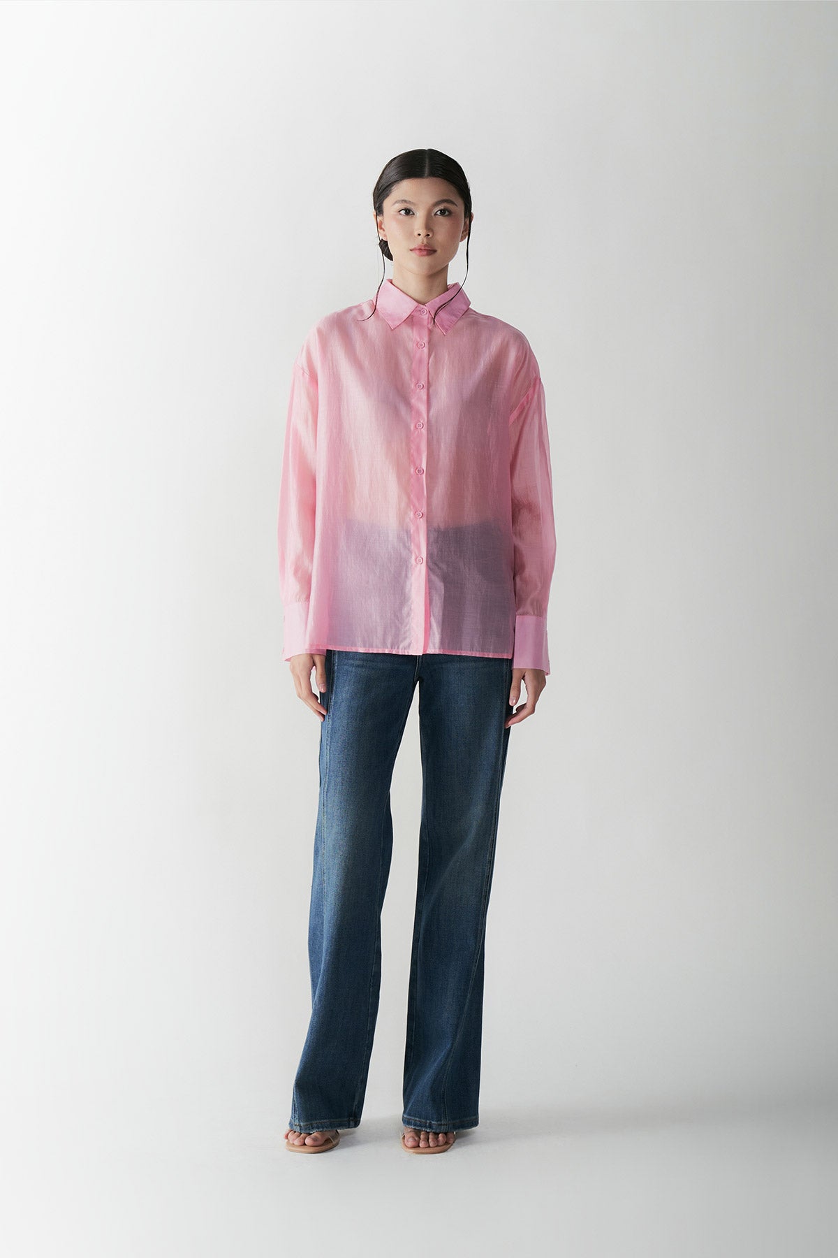 CONTRALTO PLEATED SHIRT PINK - CALLIE X NAGITA SLAVINA X IKYK