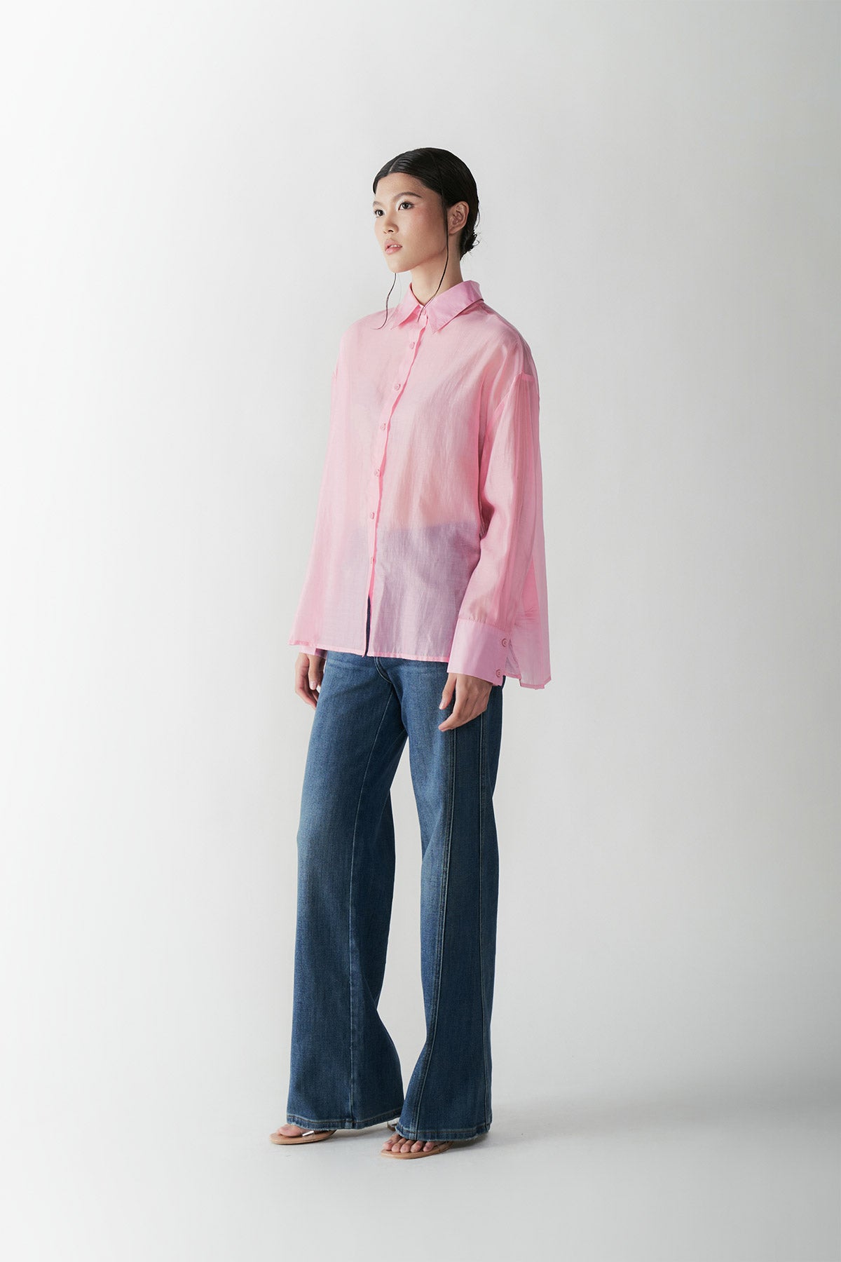 CONTRALTO PLEATED SHIRT PINK - CALLIE X NAGITA SLAVINA X IKYK