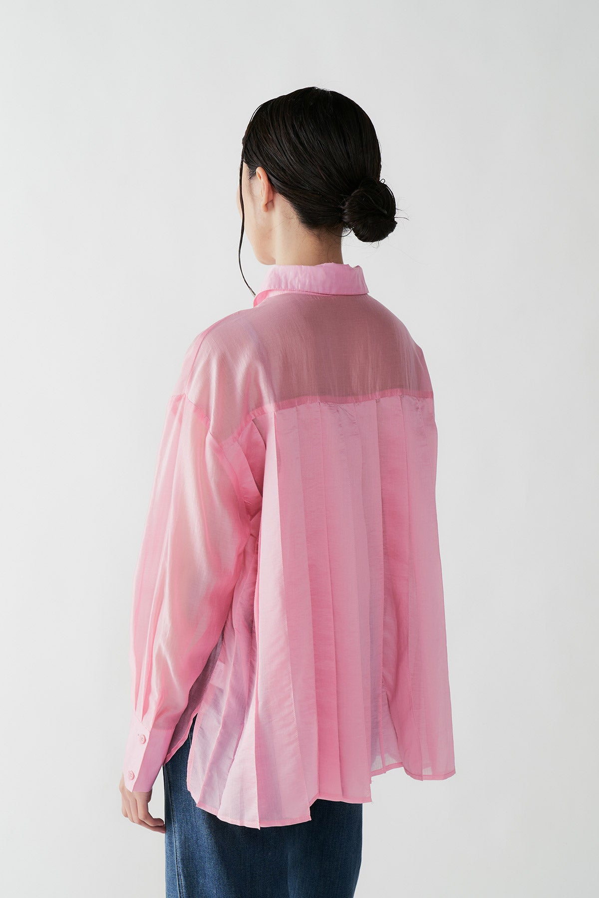 CONTRALTO PLEATED SHIRT PINK - CALLIE X NAGITA SLAVINA X IKYK