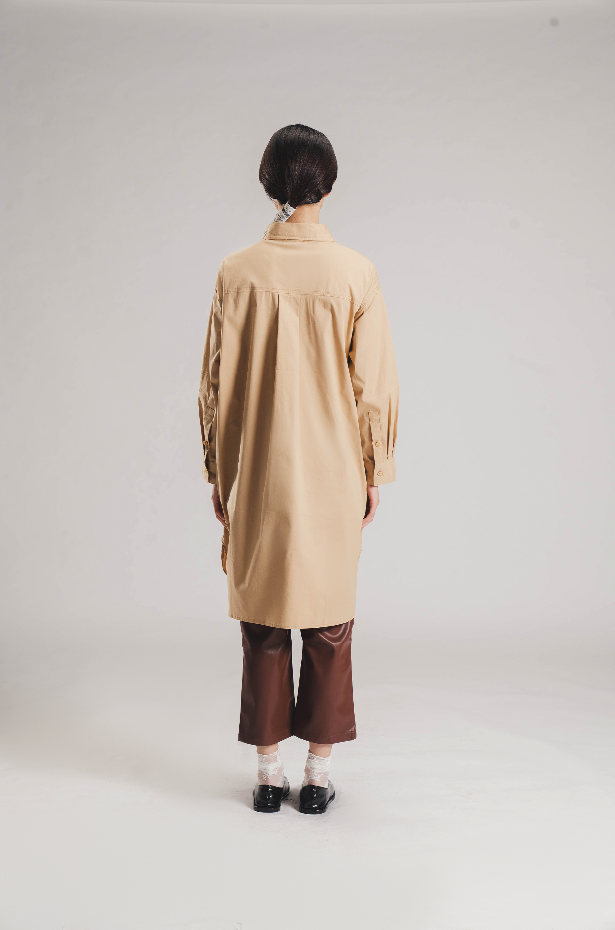 CASPIAN DRESS LIGHT BROWN