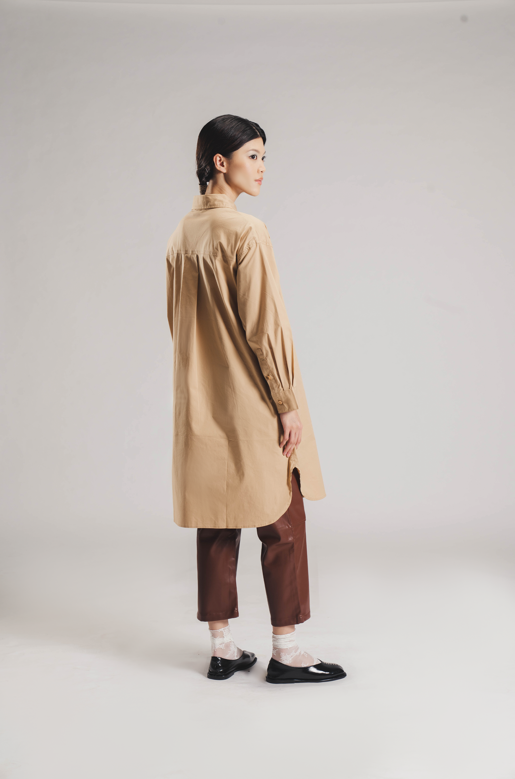 CASPIAN DRESS LIGHT BROWN