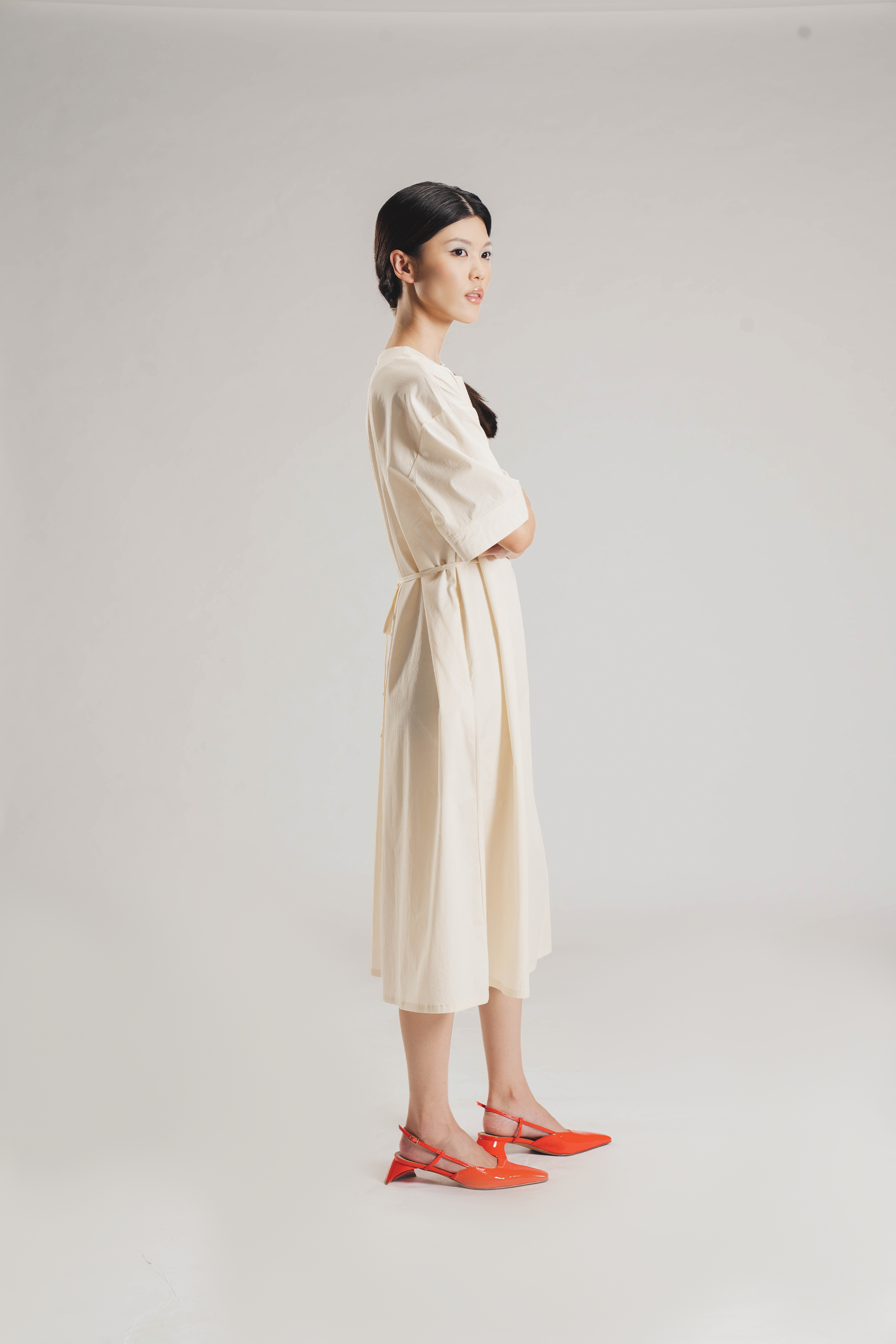 TIDAL DRESS BEIGE