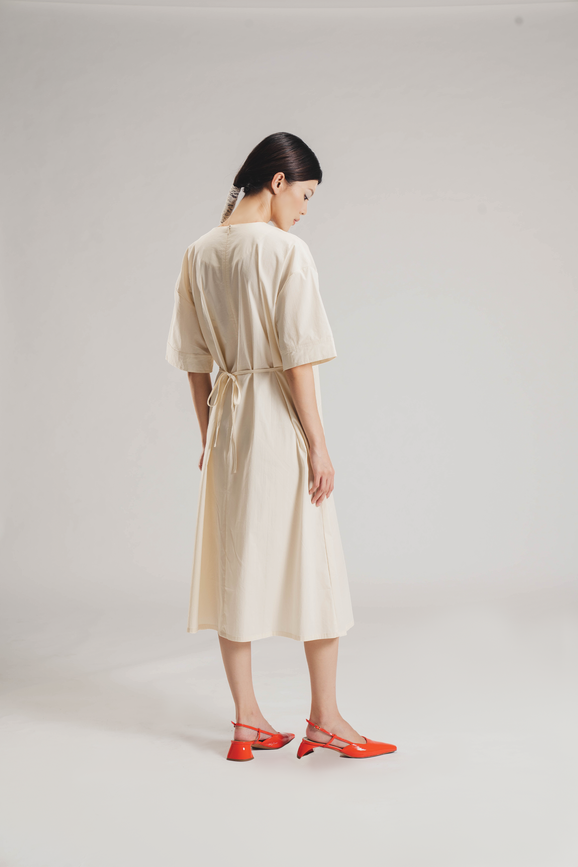 TIDAL DRESS BEIGE